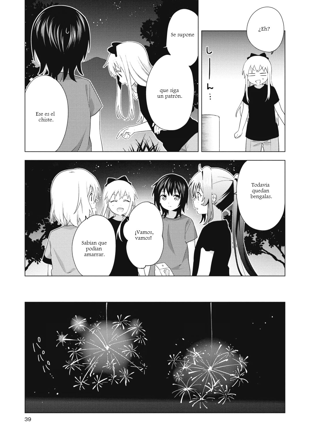 Yuru Yuri Capitulo 161: Amigas de la infancia y las bengalas página 3