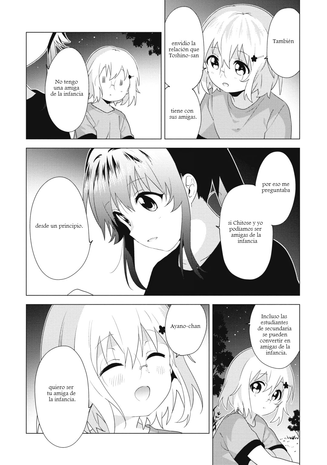 Yuru Yuri Capitulo 161: Amigas de la infancia y las bengalas página 7