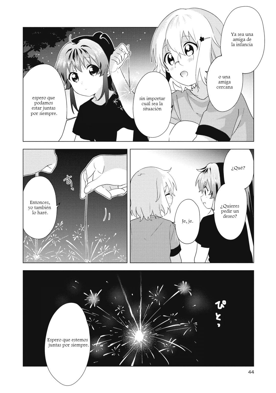 Yuru Yuri Capitulo 161: Amigas de la infancia y las bengalas página 8