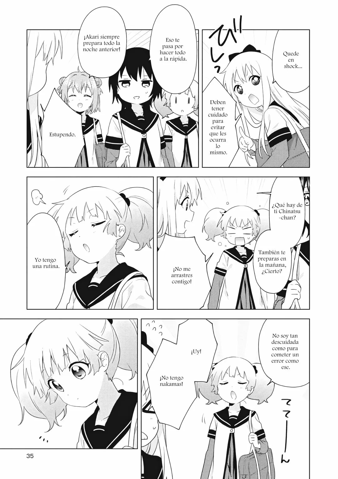 Yuru Yuri Capitulo 171: Historias verdaderamente vergonzosas página 3
