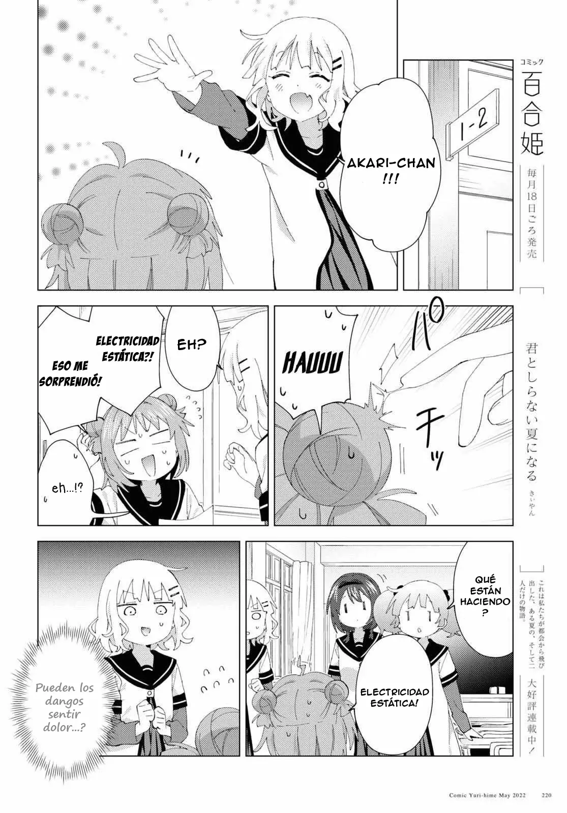 Yuru Yuri Capitulo 184: Electricidad estática página 8
