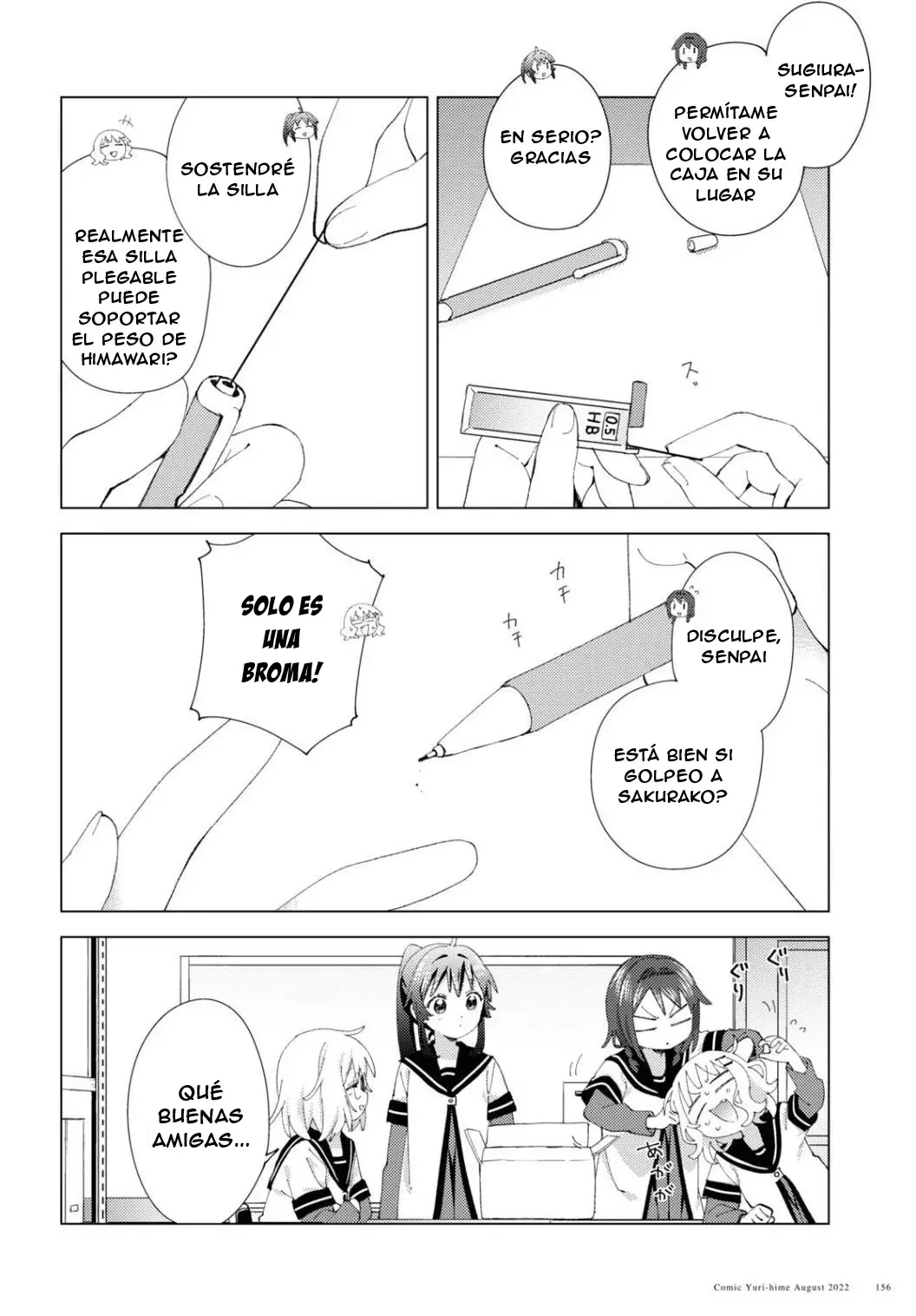 Yuru Yuri Capitulo 187: Día habitual página 8