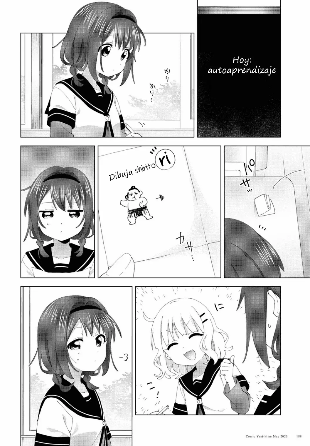 Yuru Yuri Capitulo 196: Dibujo de autoaprendizaje página 2