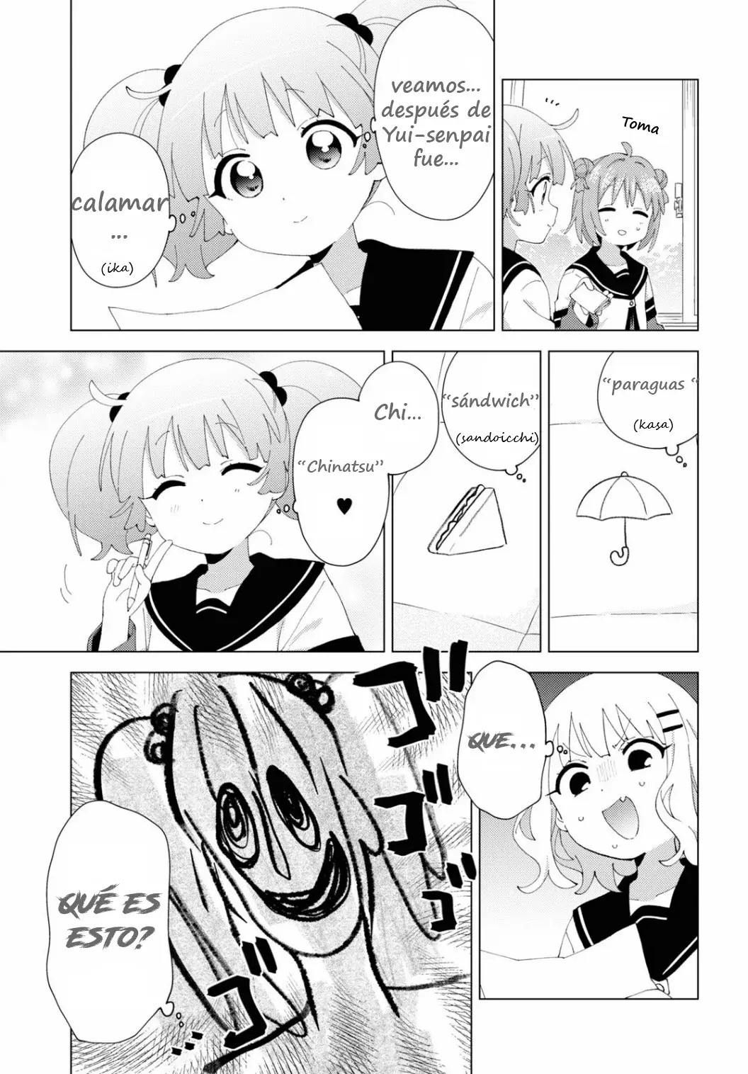Yuru Yuri Capitulo 196: Dibujo de autoaprendizaje página 7