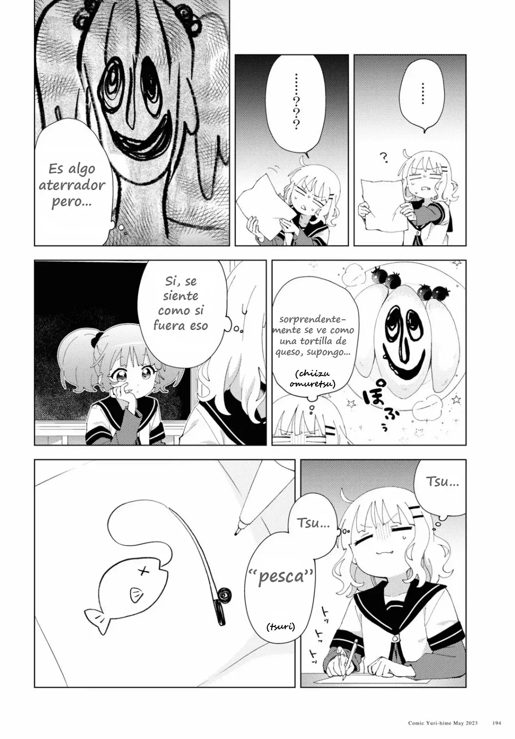 Yuru Yuri Capitulo 196: Dibujo de autoaprendizaje página 8
