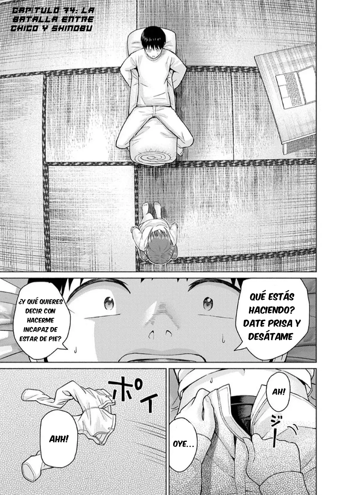 Grapara! Capitulo 74: Batalla entre Chico y Shinobu página 3