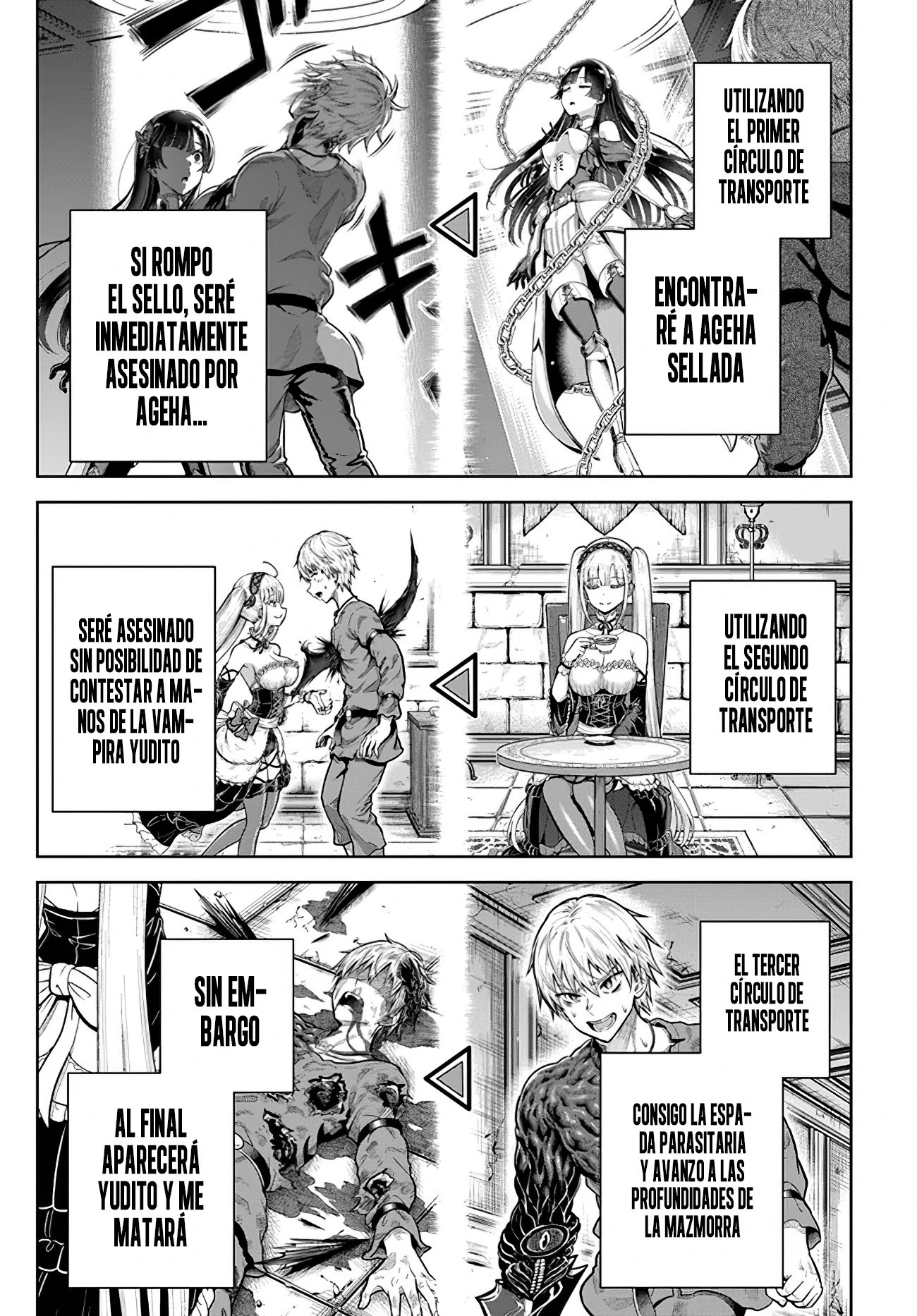 Dungeon ni Hisomu Yandere na Kanojo ni Ore wa Nando mo Korosareru Capitulo 8.1 página 16