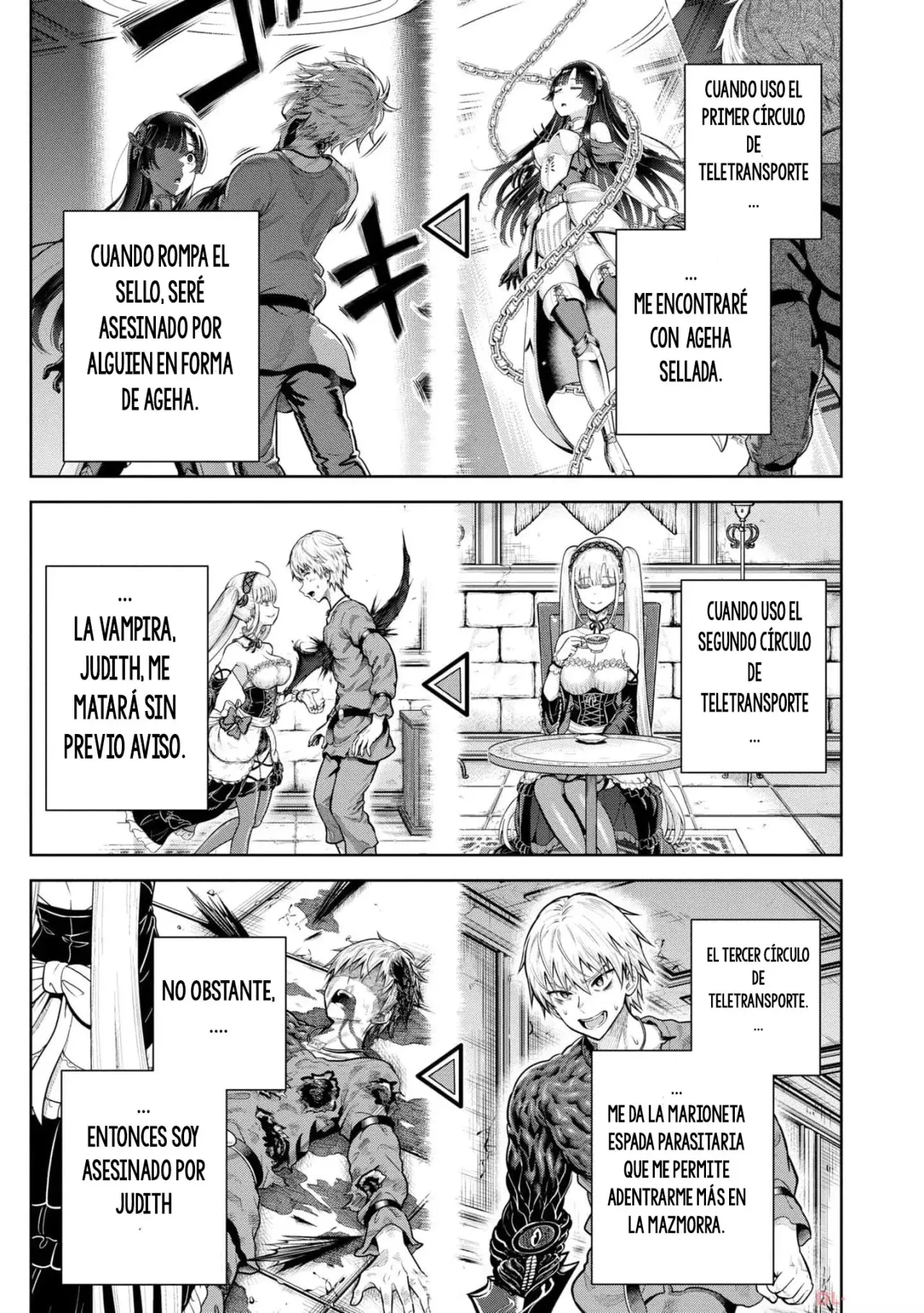 Dungeon ni Hisomu Yandere na Kanojo ni Ore wa Nando mo Korosareru Capitulo 8 página 15