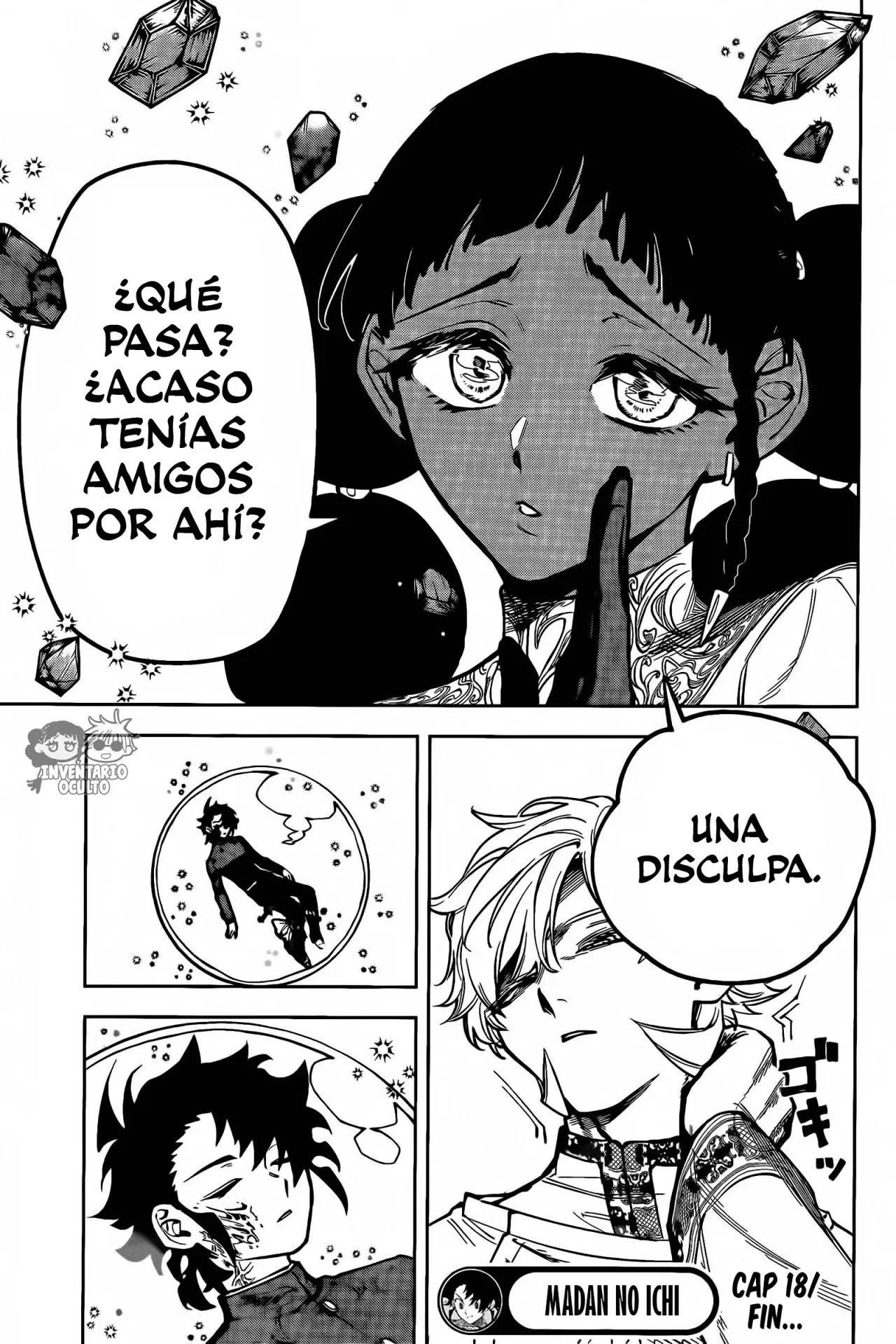 Madan no Ichi Capitulo 18: La Bruja del Abismo, Desscaras página 16