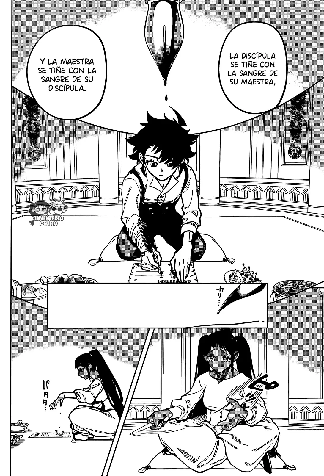 Madan no Ichi Capitulo 22: Pacto de sangre entre Maestra y Discípulo página 8