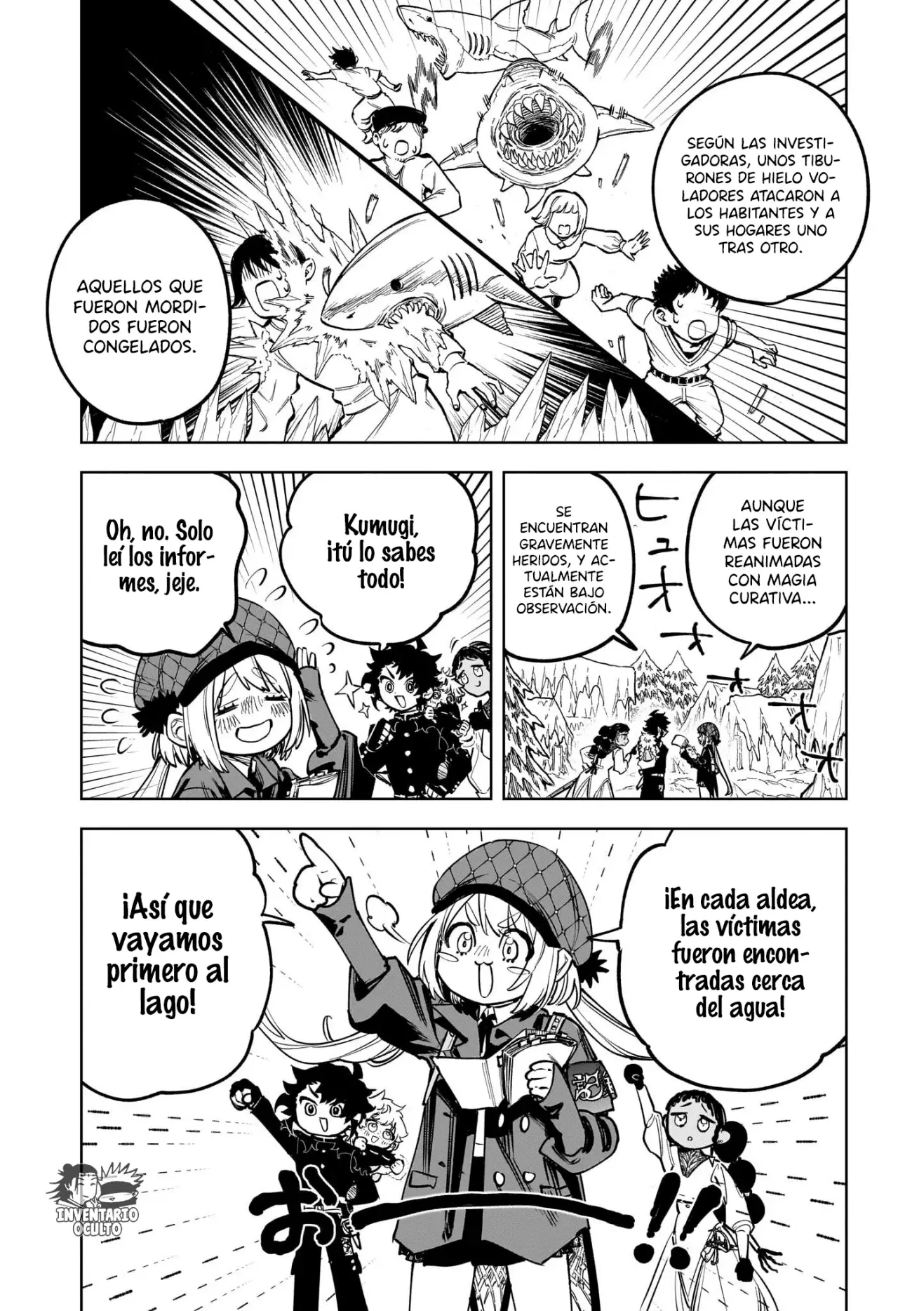 Madan no Ichi Capitulo 8: La Magia del Tiburón de Hielo, Parte 2 página 4