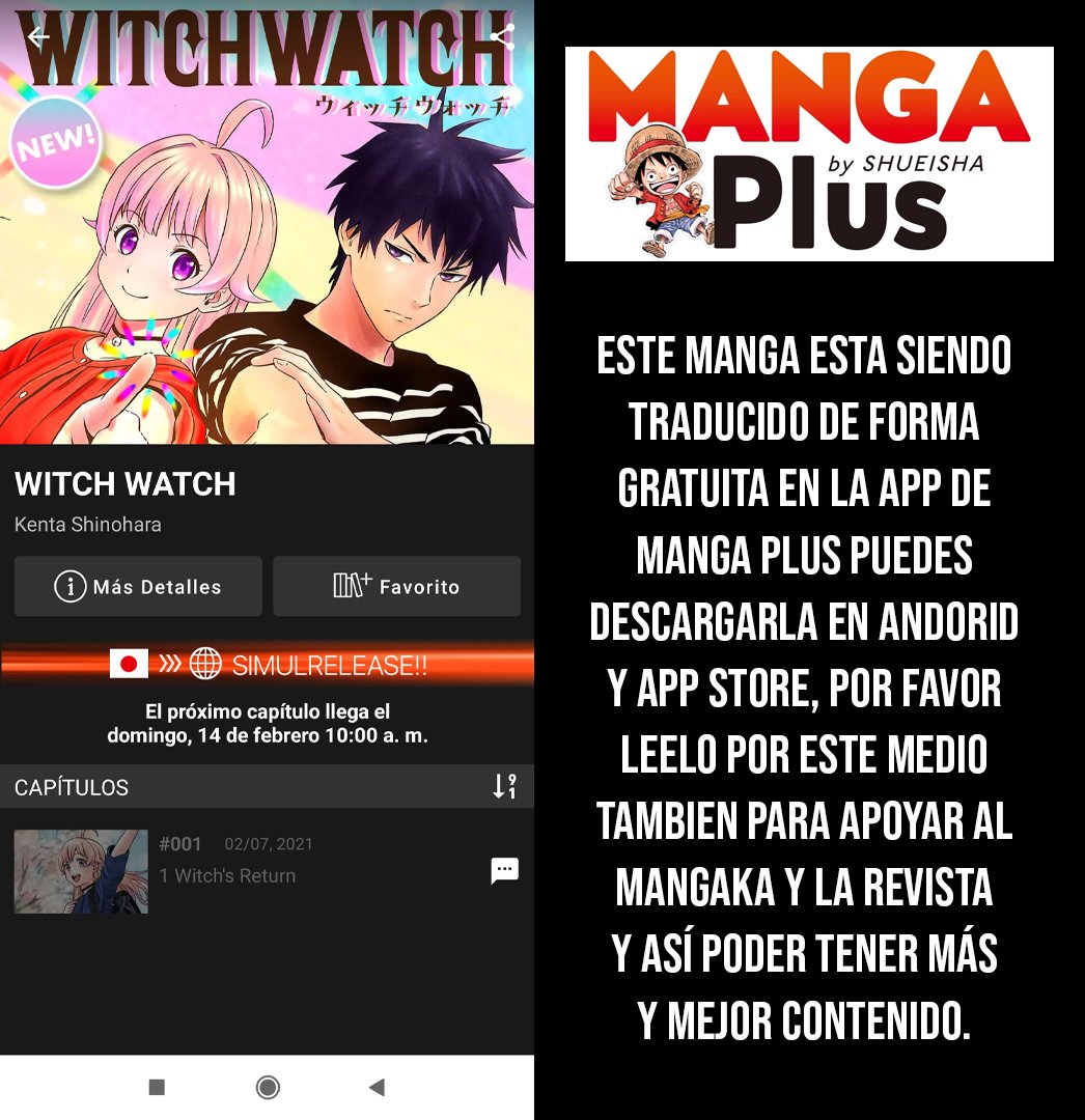 Witch Watch Capitulo 14: Hoy mi estomago esta delicado página 2