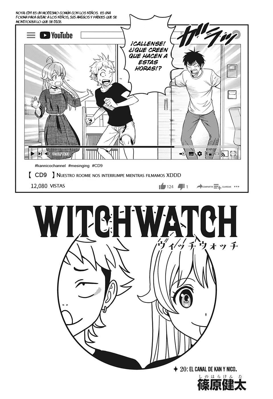 Witch Watch Capitulo 20: El canal de Kan y Nico página 4