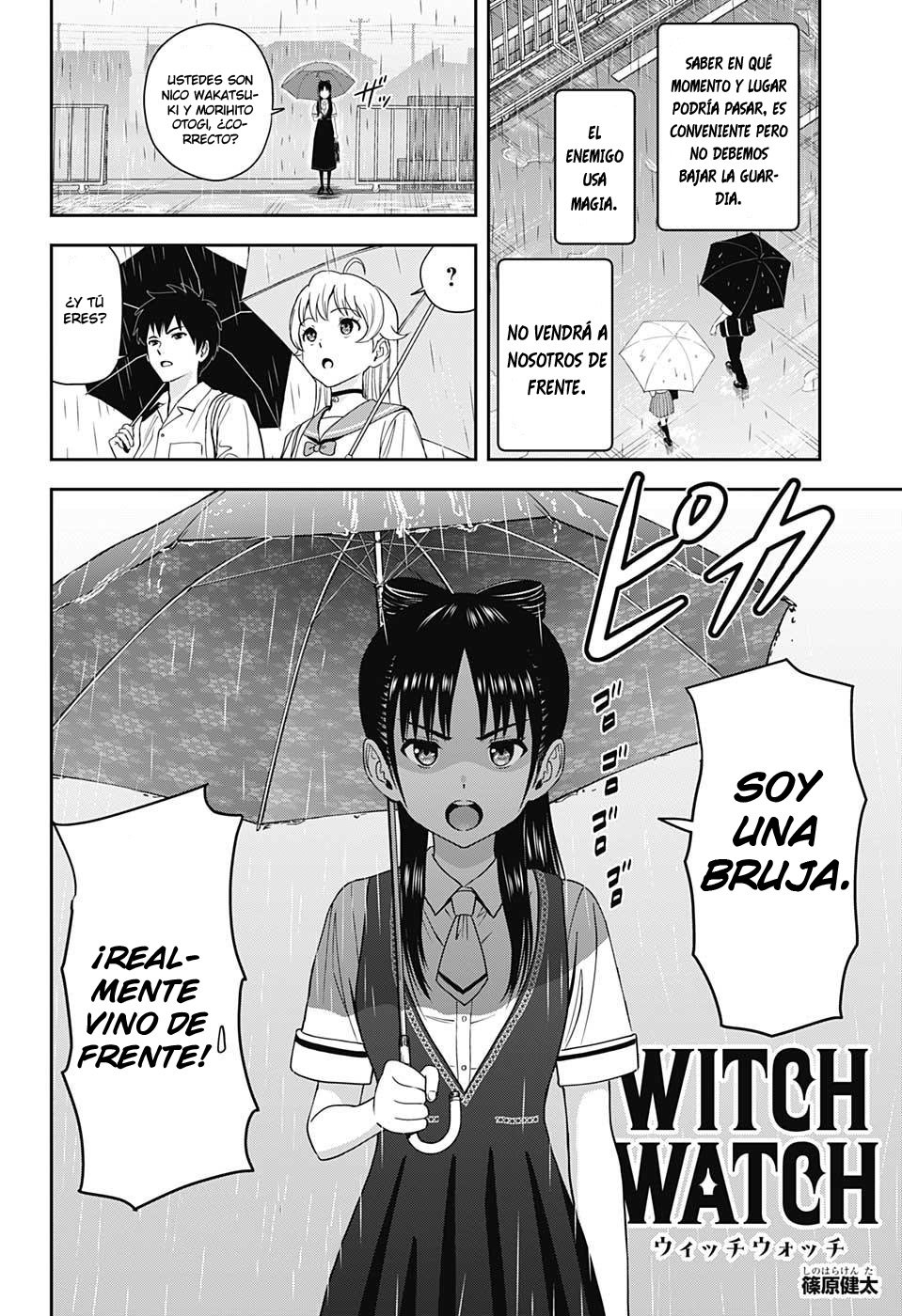 Witch Watch Capitulo 22: Perros y gotas de lluvia: parte 1 página 4