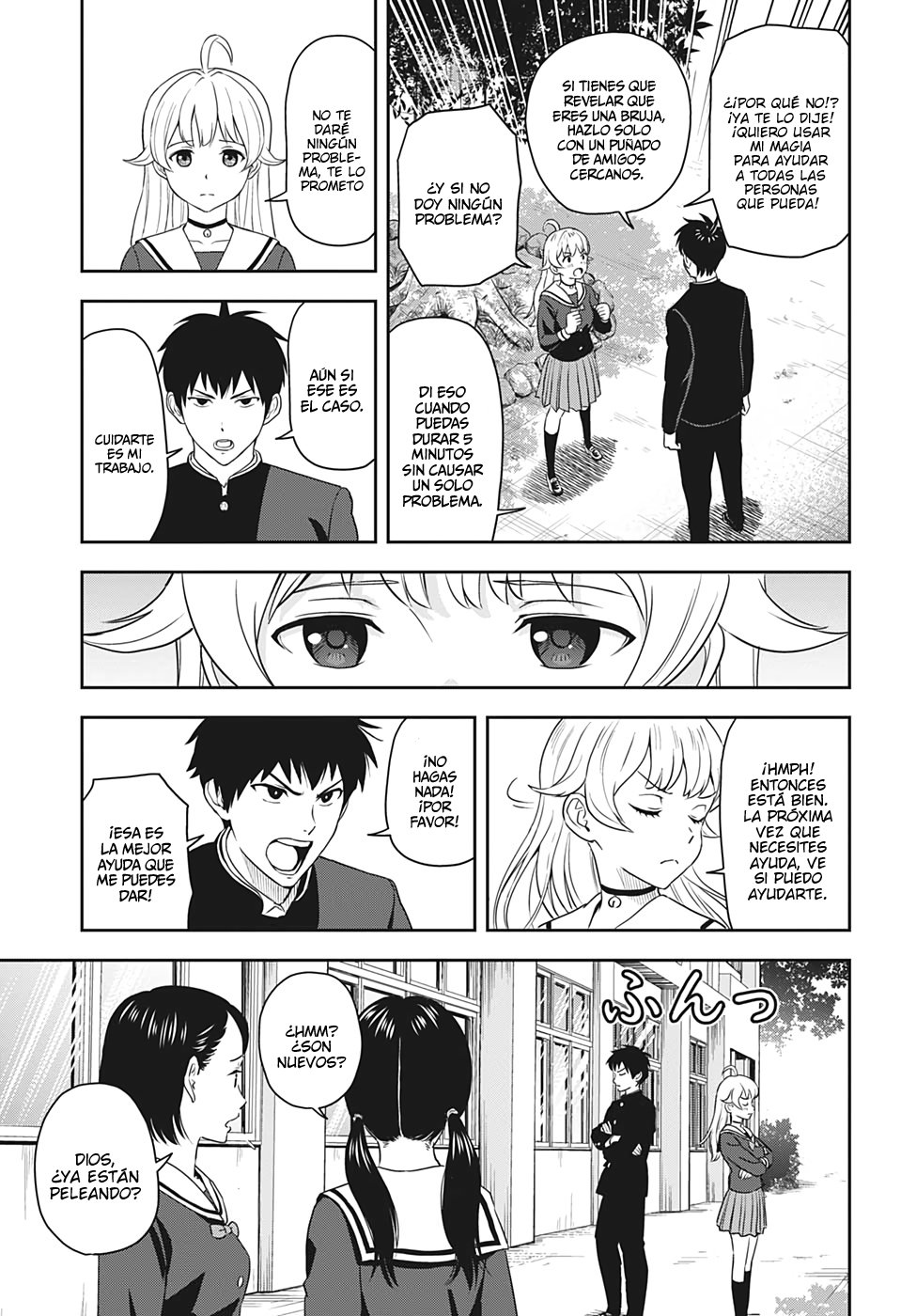 Witch Watch Capitulo 3: Una enorme novata página 9
