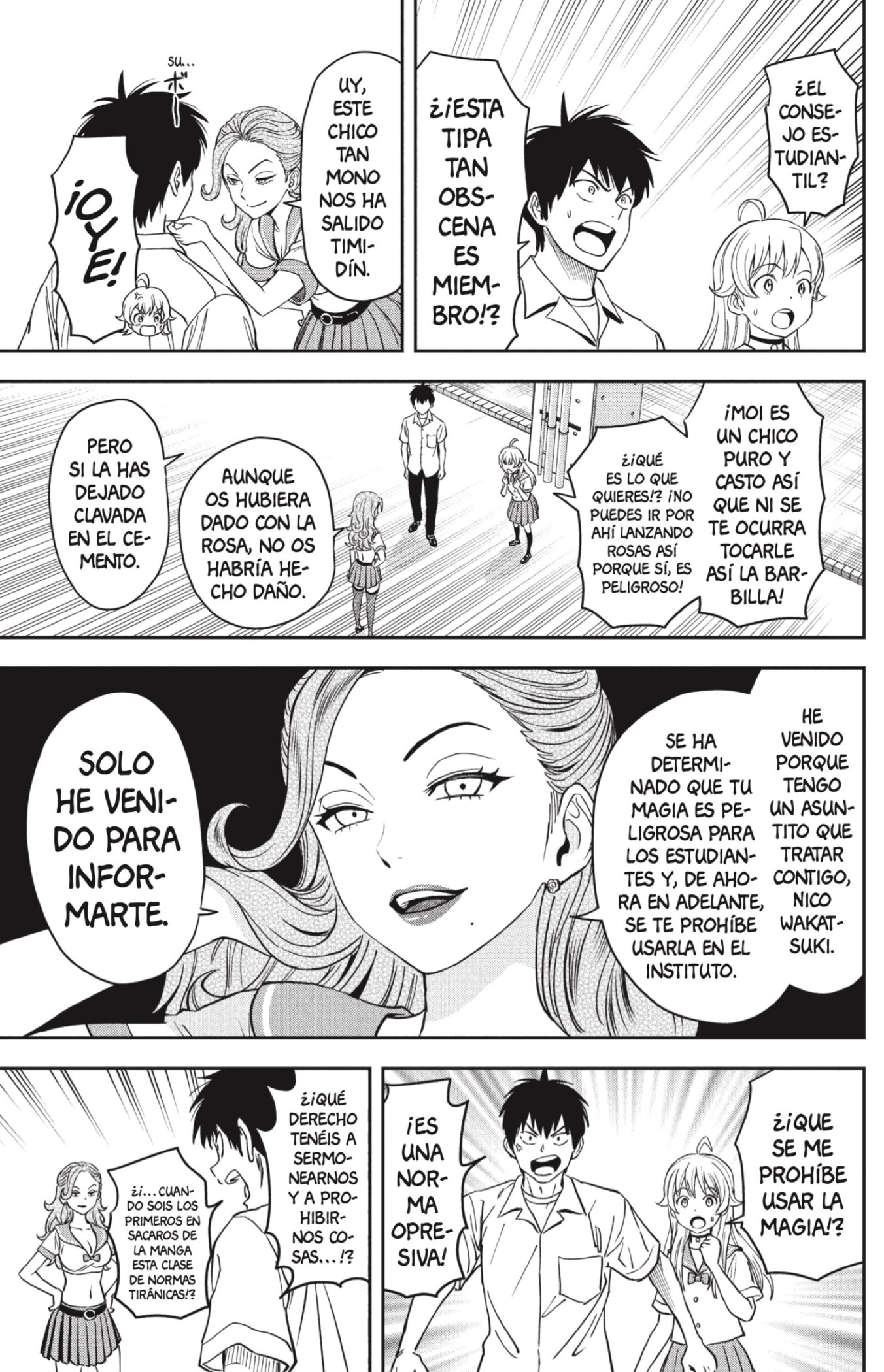 Witch Watch Capitulo 38: El consejo estudiantil cliché página 3