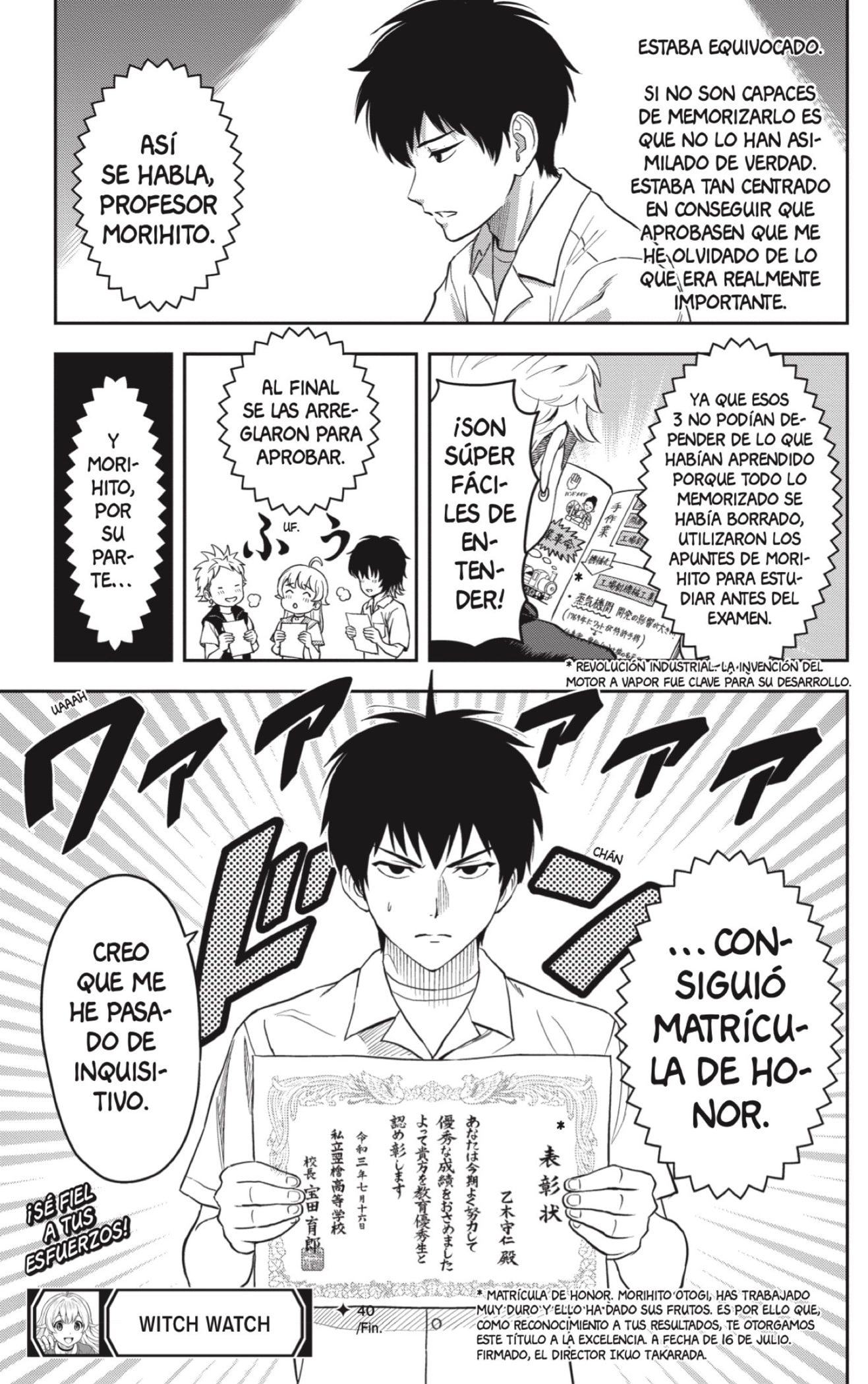 Witch Watch Capitulo 40: Por favor, profe Morihito página 19