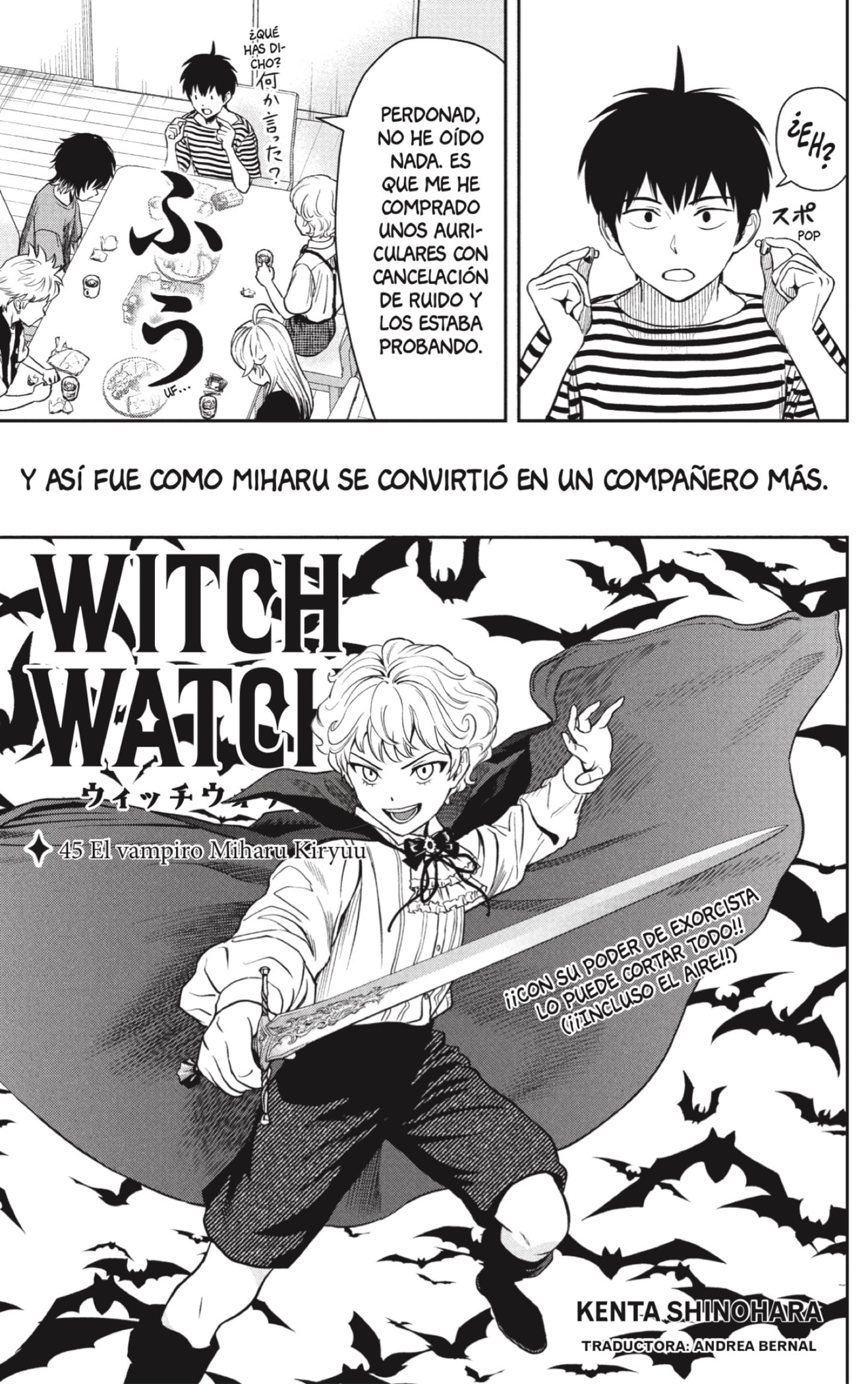 Witch Watch Capitulo 45: El vampiro Miharu Kiryuu página 5