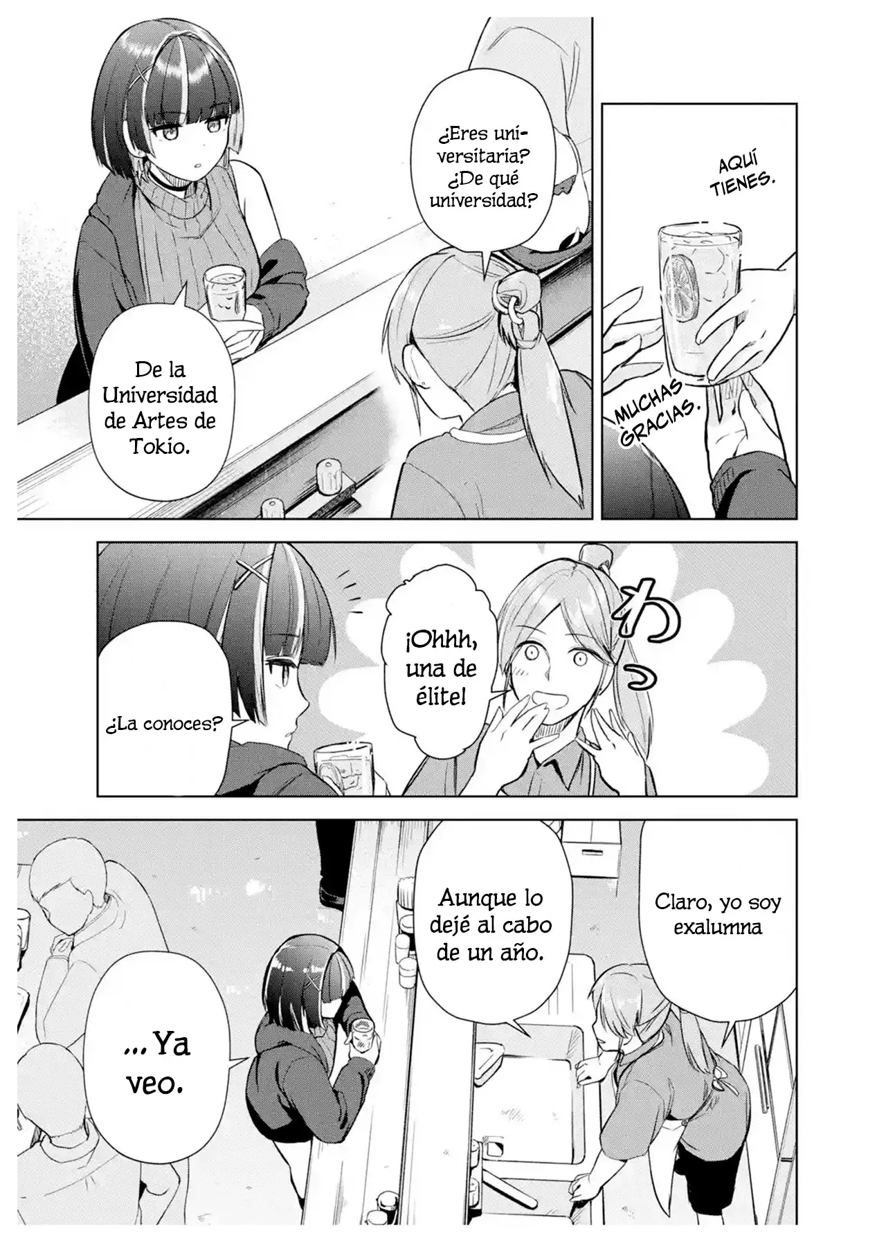 Tachi Nomi Izakaya De Kei Joshidaisei Ga Tonari Ni Kuru Hanashi Capitulo 1 página 13