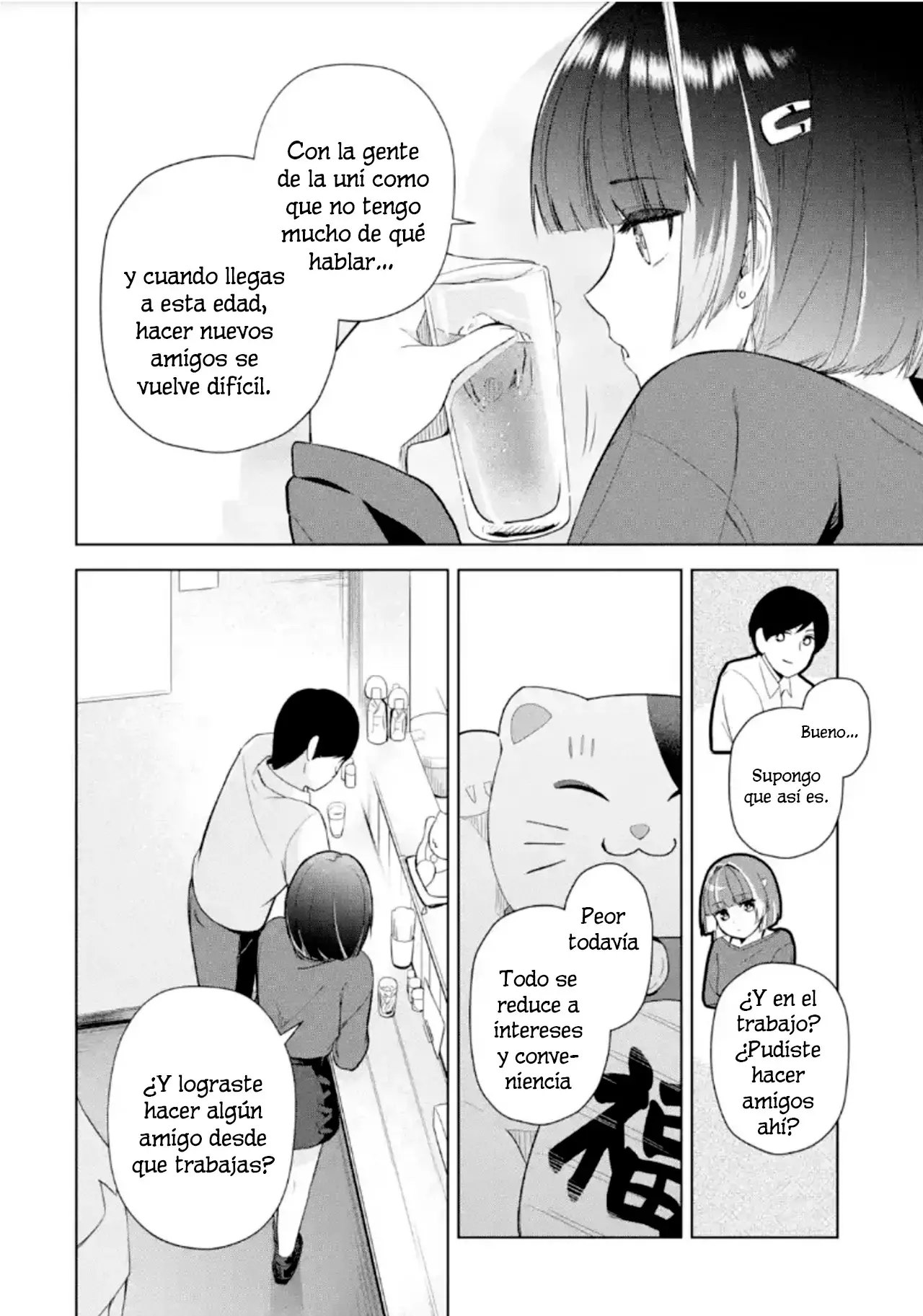 Tachi Nomi Izakaya De Kei Joshidaisei Ga Tonari Ni Kuru Hanashi Capitulo 2 página 14