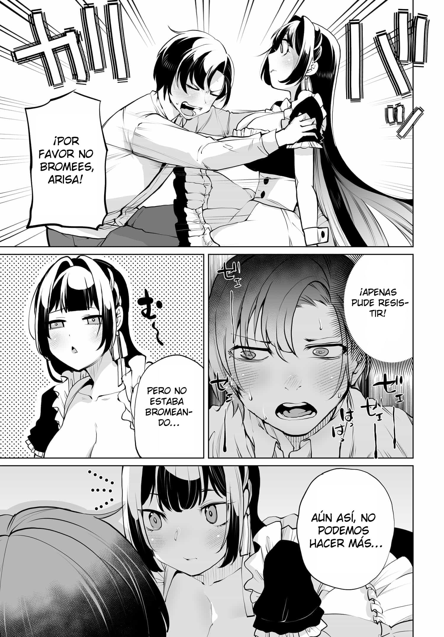 ¿Qué pasaría si decido ayudar a dos hermanas que odian a los hombres? Capitulo 12 página 17