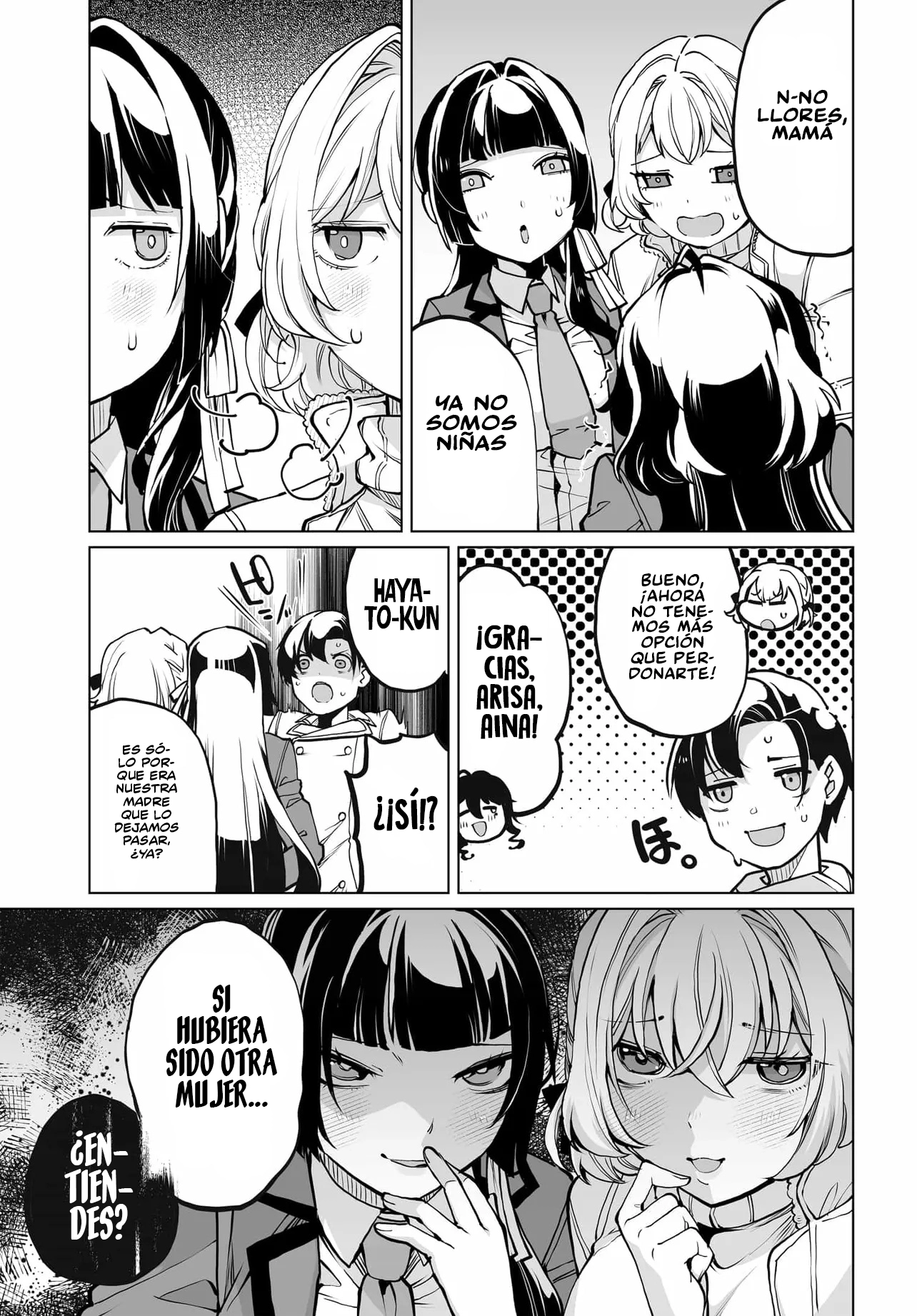 ¿Qué pasaría si decido ayudar a dos hermanas que odian a los hombres? Capitulo 22 página 17