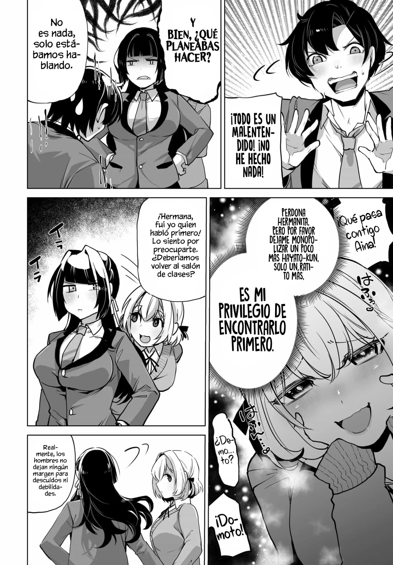 ¿Qué pasaría si decido ayudar a dos hermanas que odian a los hombres? Capitulo 5: Desde ahora, ¿es el turno de Arisa? página 10