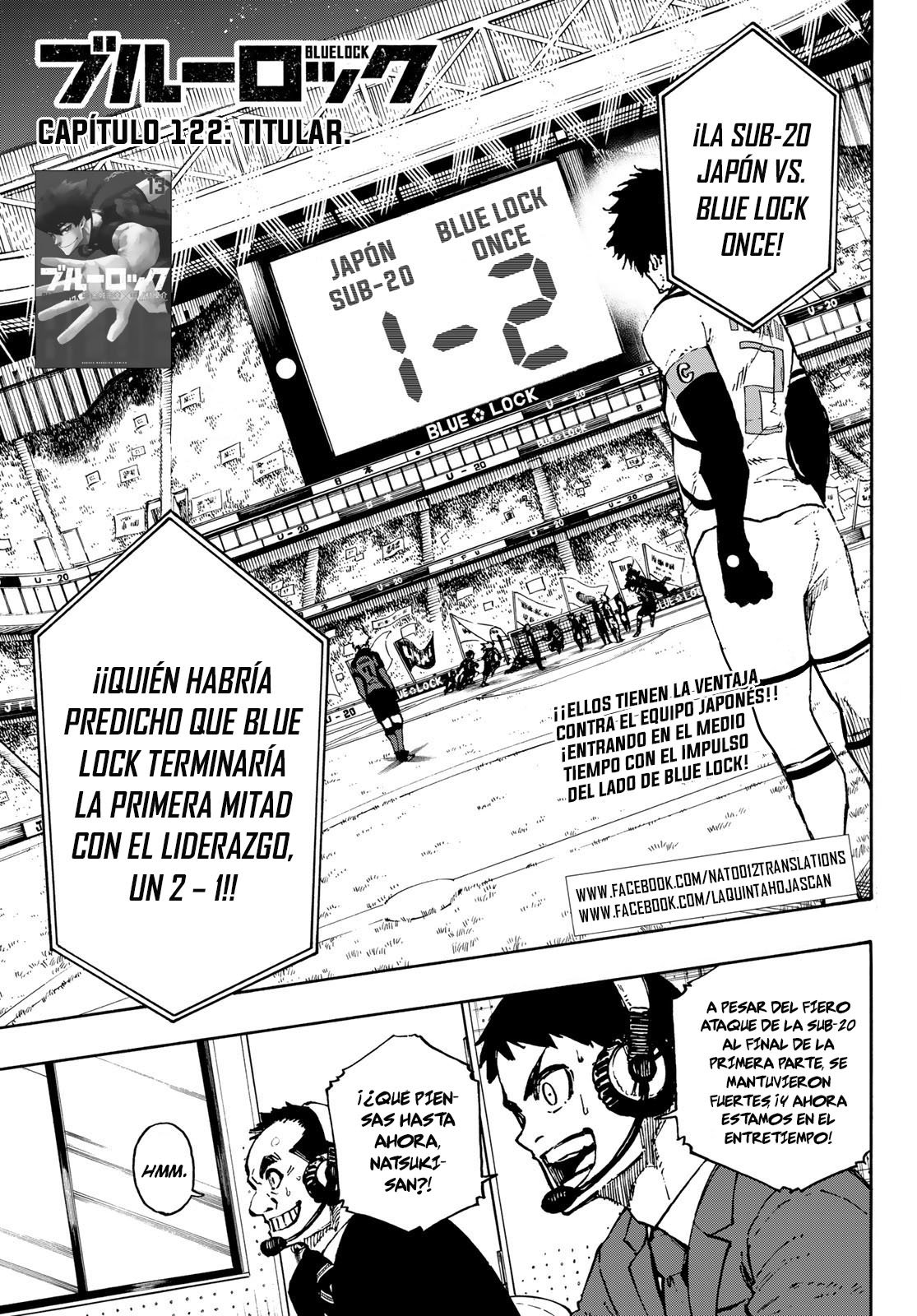 Blue Lock Capitulo 122: Titular página 2