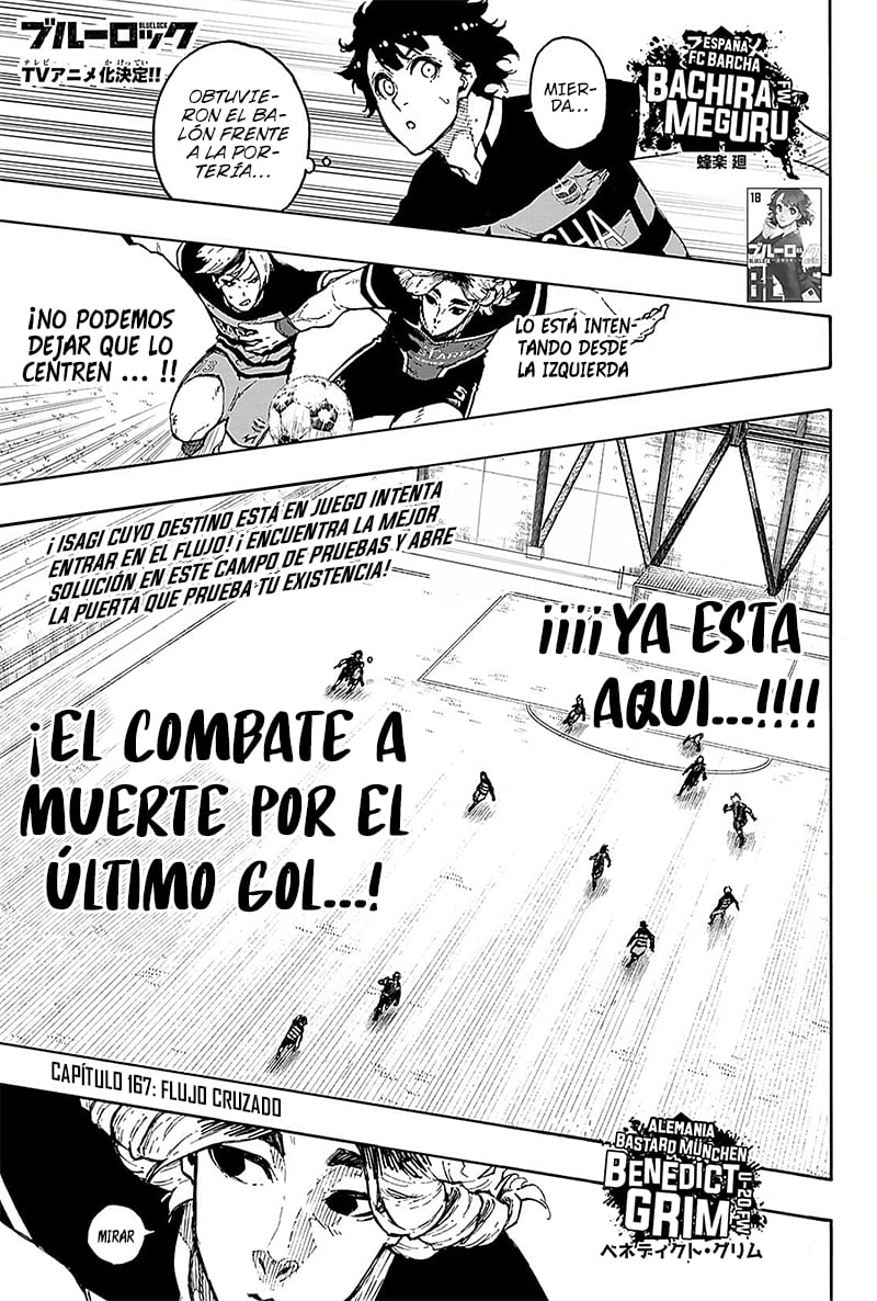 Blue Lock Capitulo 167: Flujo cruzado. página 2