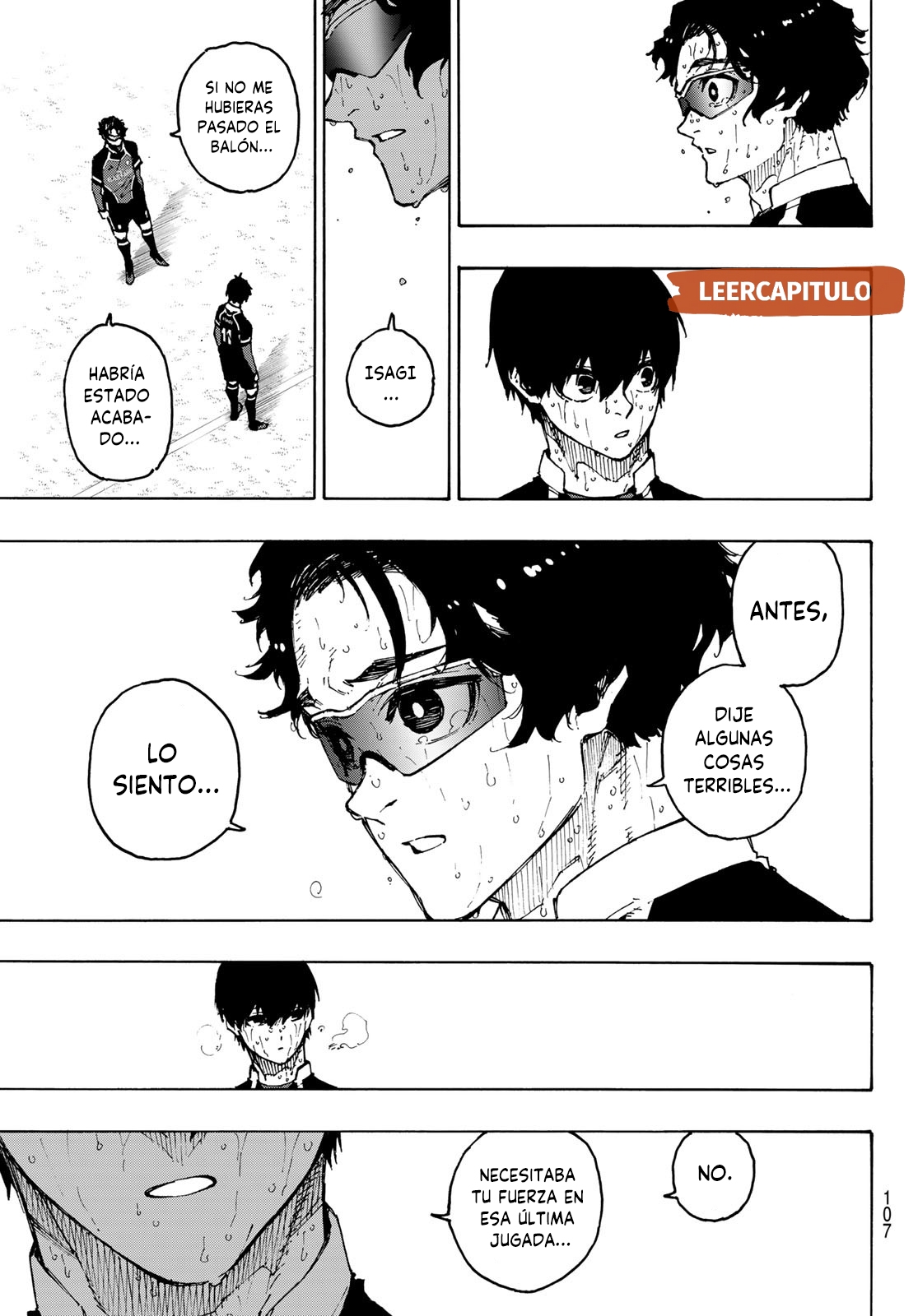 Blue Lock Capitulo 203: Sobrecalentamiento página 9
