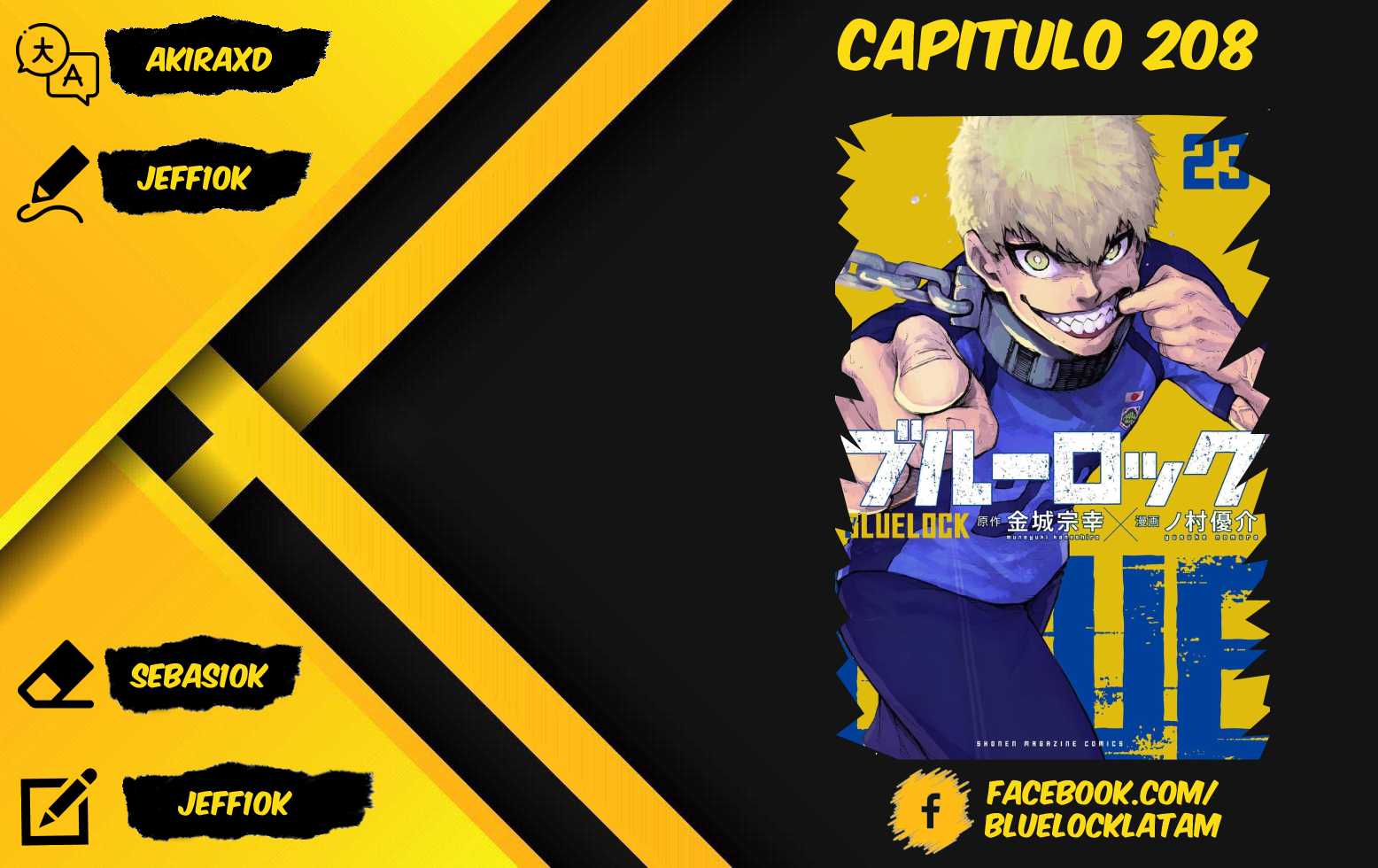 Blue Lock Capitulo 208: 100% página 23