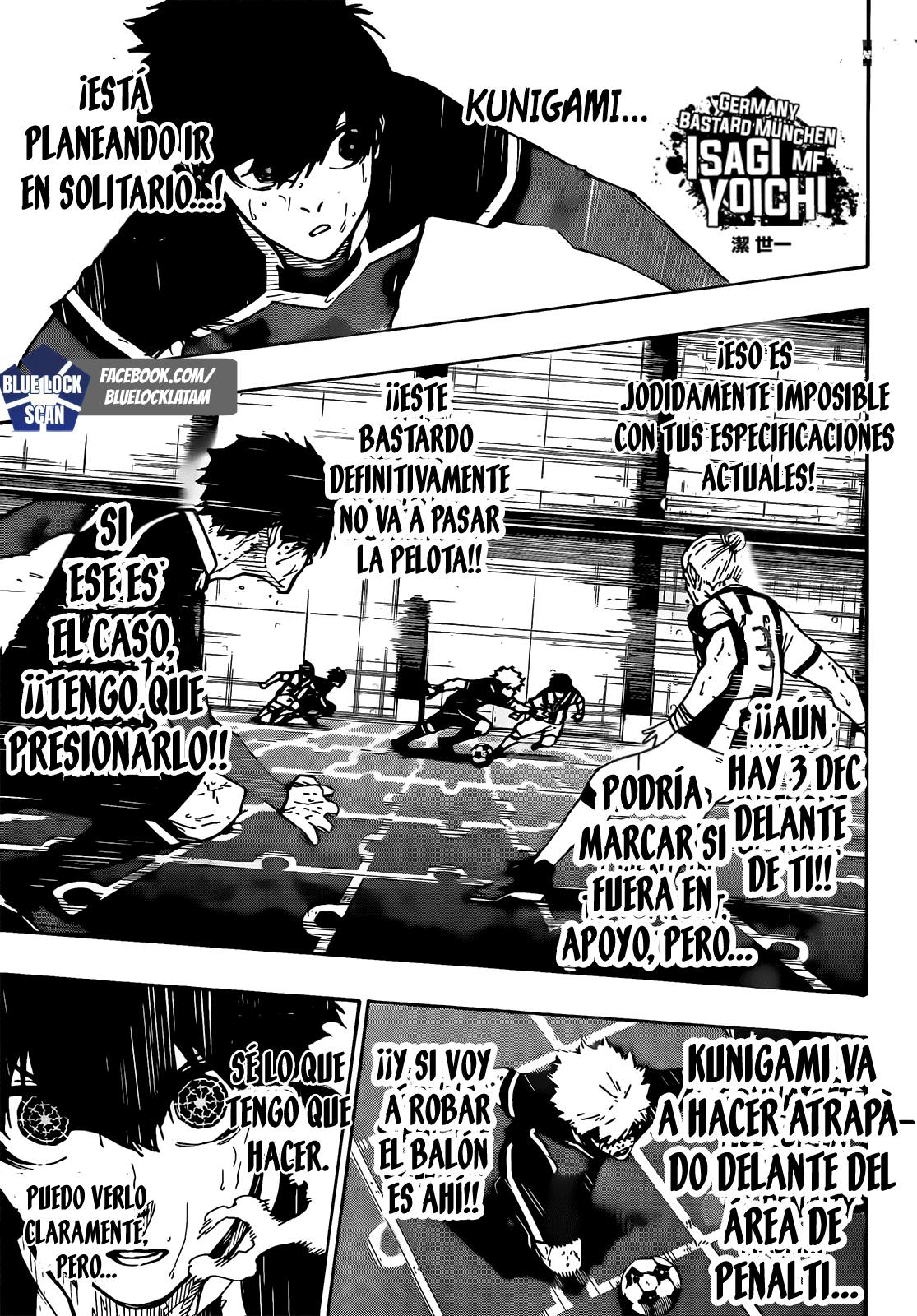 Blue Lock Capitulo 219: Dinamismo página 3