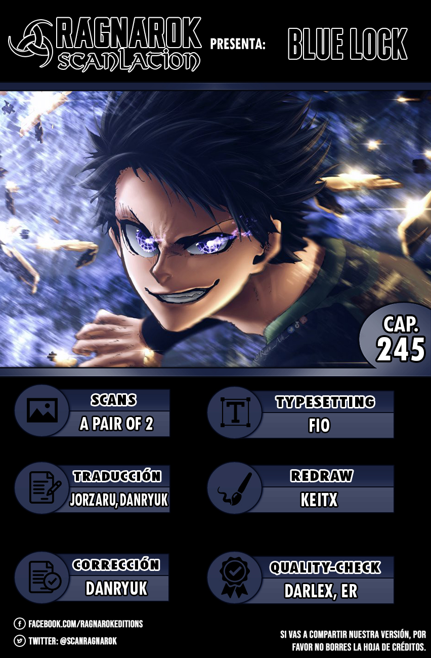Blue Lock Capitulo 245: Necesitas morir página 20