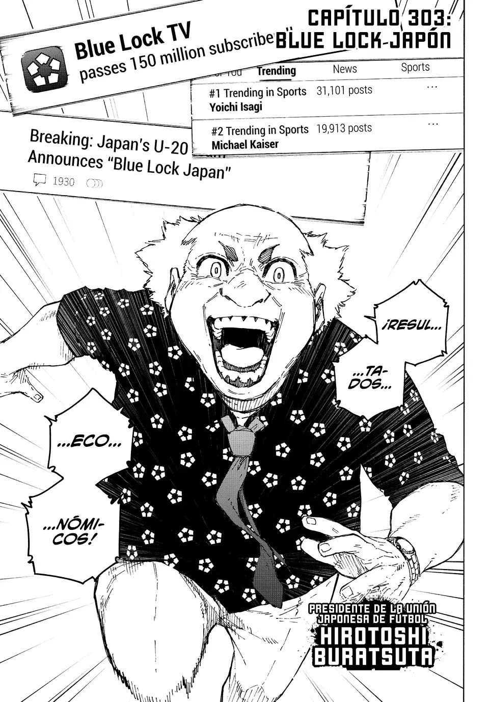 Blue Lock Capitulo 303: BLUE LOCK JAPAN página 4