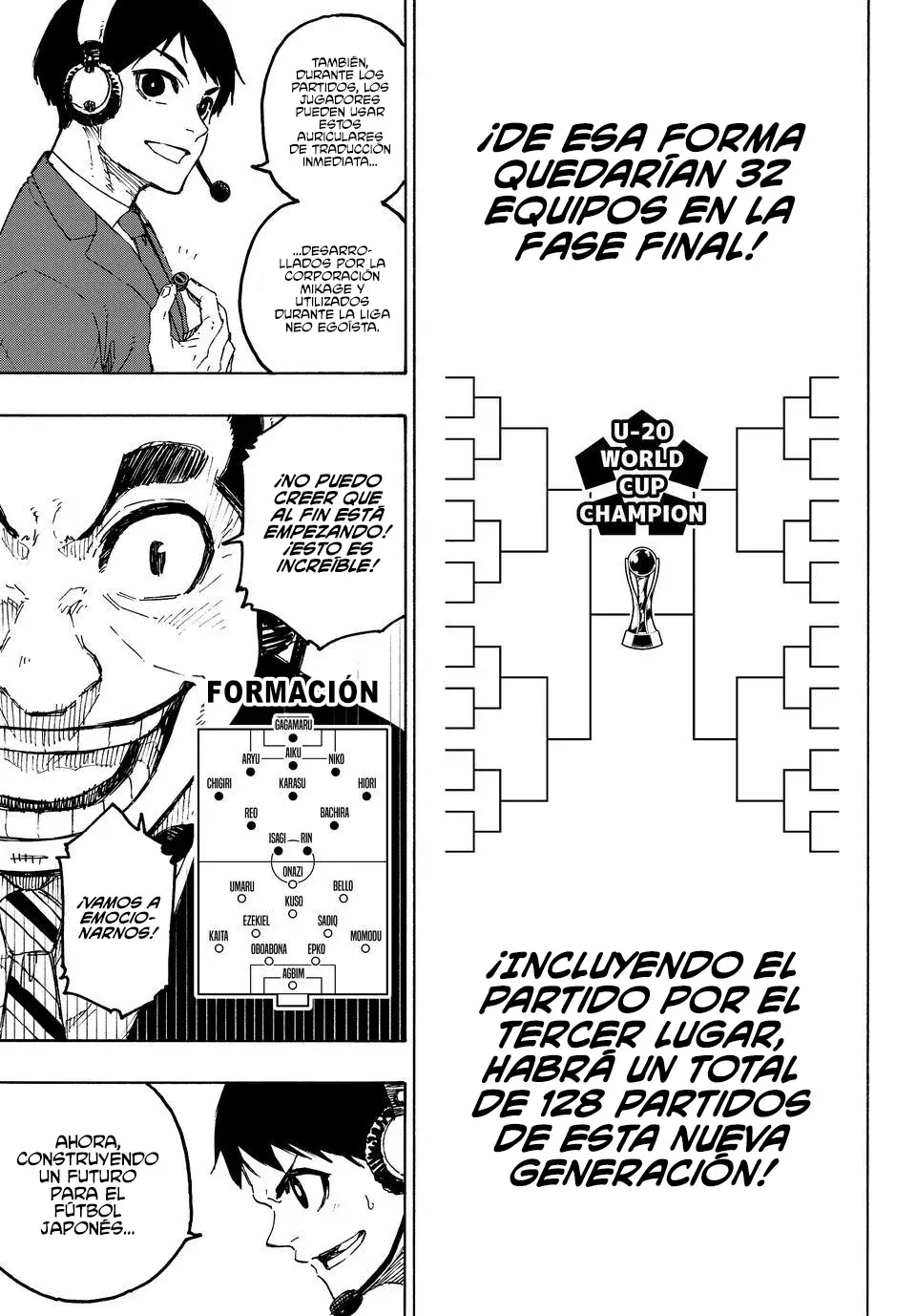 Blue Lock Capitulo 313: Guerreros de apertura página 6