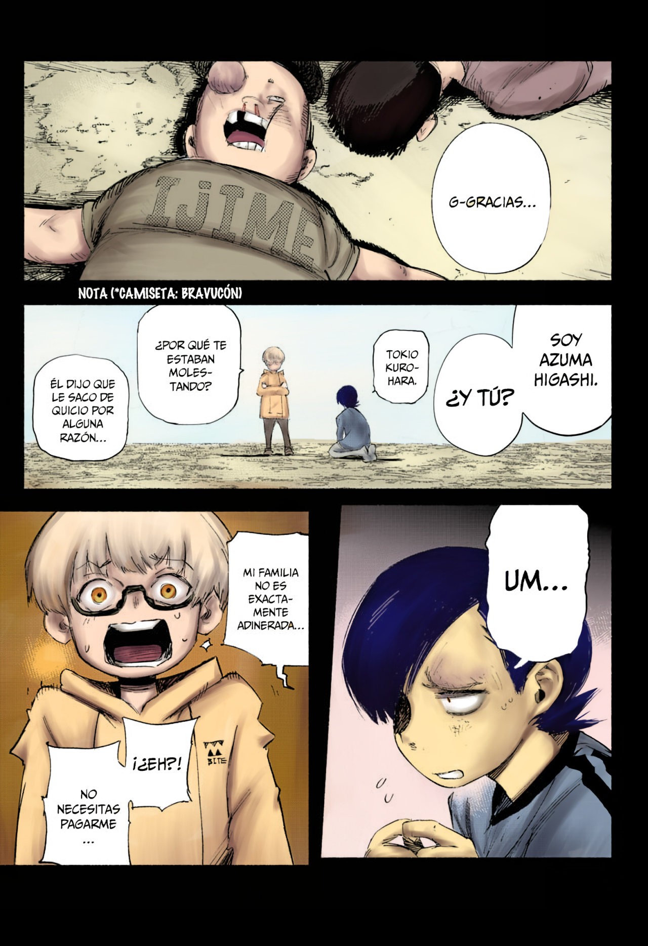Choujin X Capitulo 1.5: a color página 56