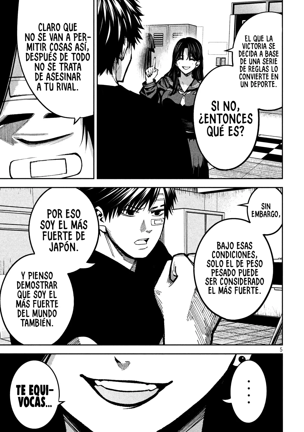 Bouryoku Banzai Capitulo 10: El jab del campeón página 8
