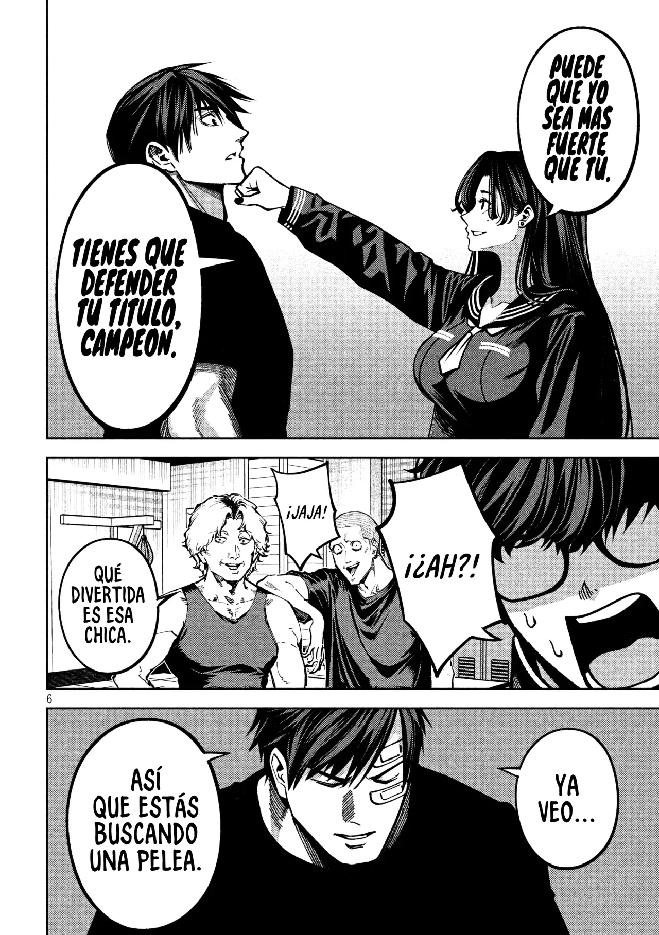 Bouryoku Banzai Capitulo 10: El jab del campeón página 9