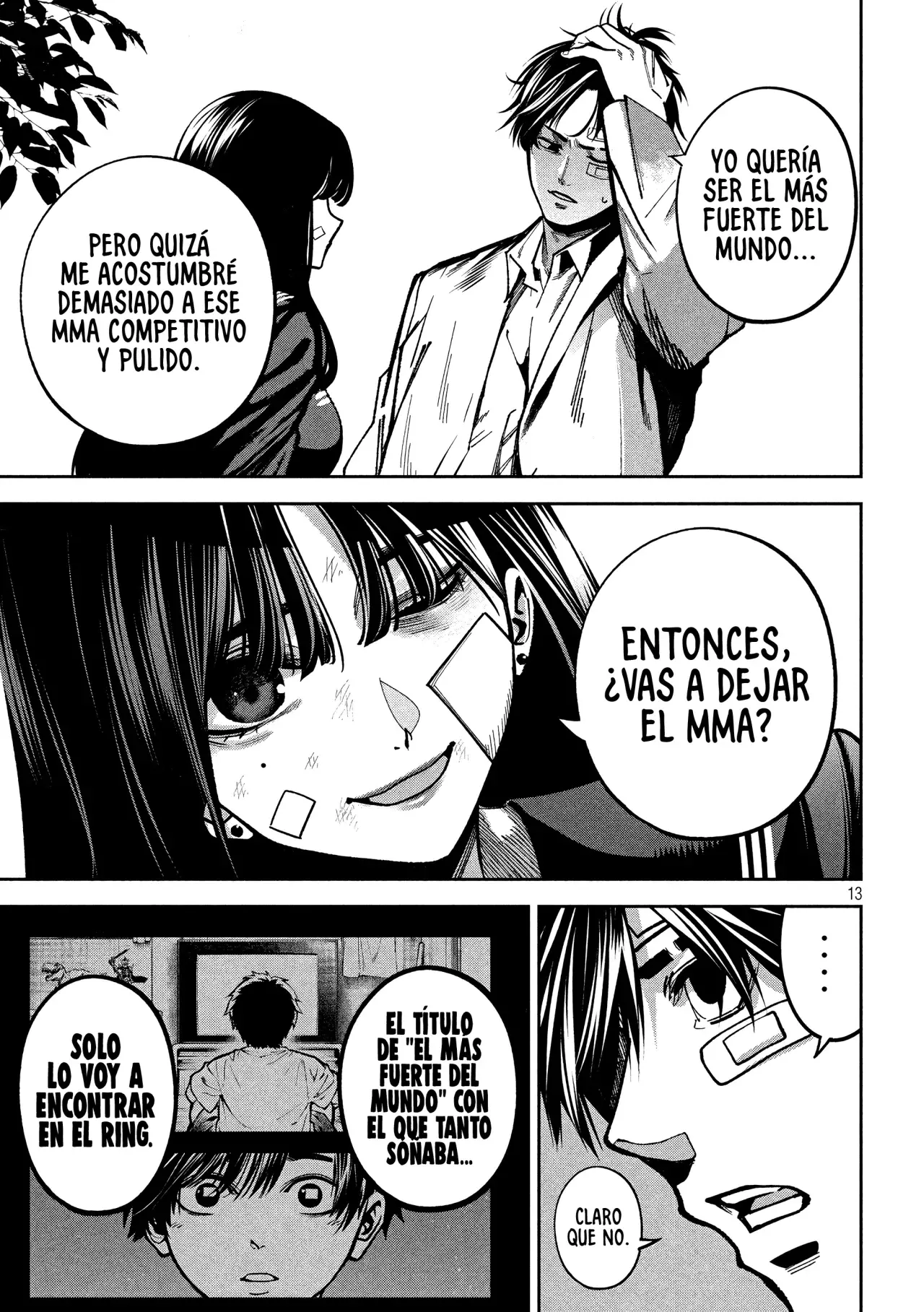Bouryoku Banzai Capitulo 15: Fortaleza y debilidad página 16