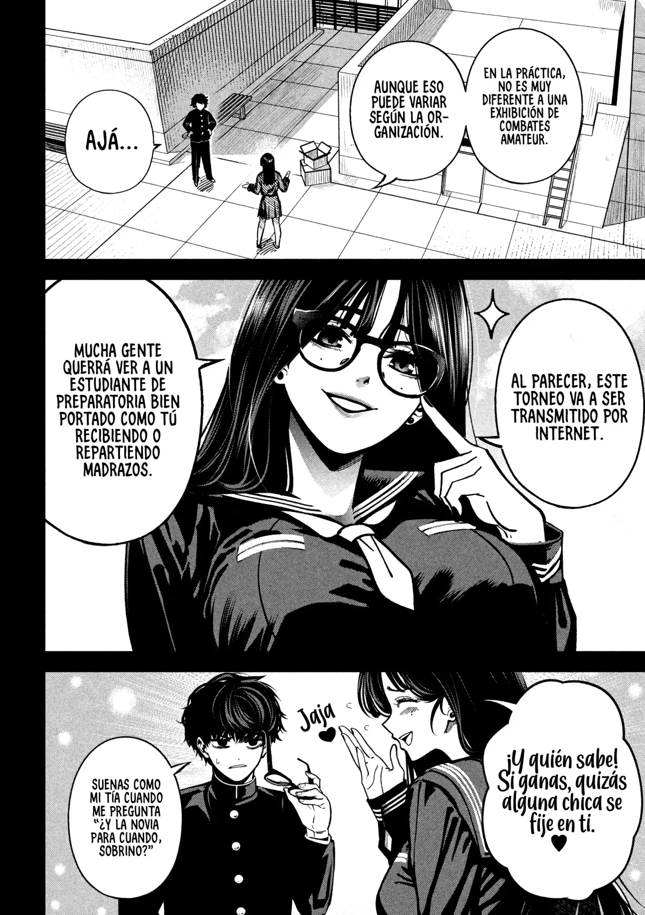 Bouryoku Banzai Capitulo 16: Peleas clandestinas página 15