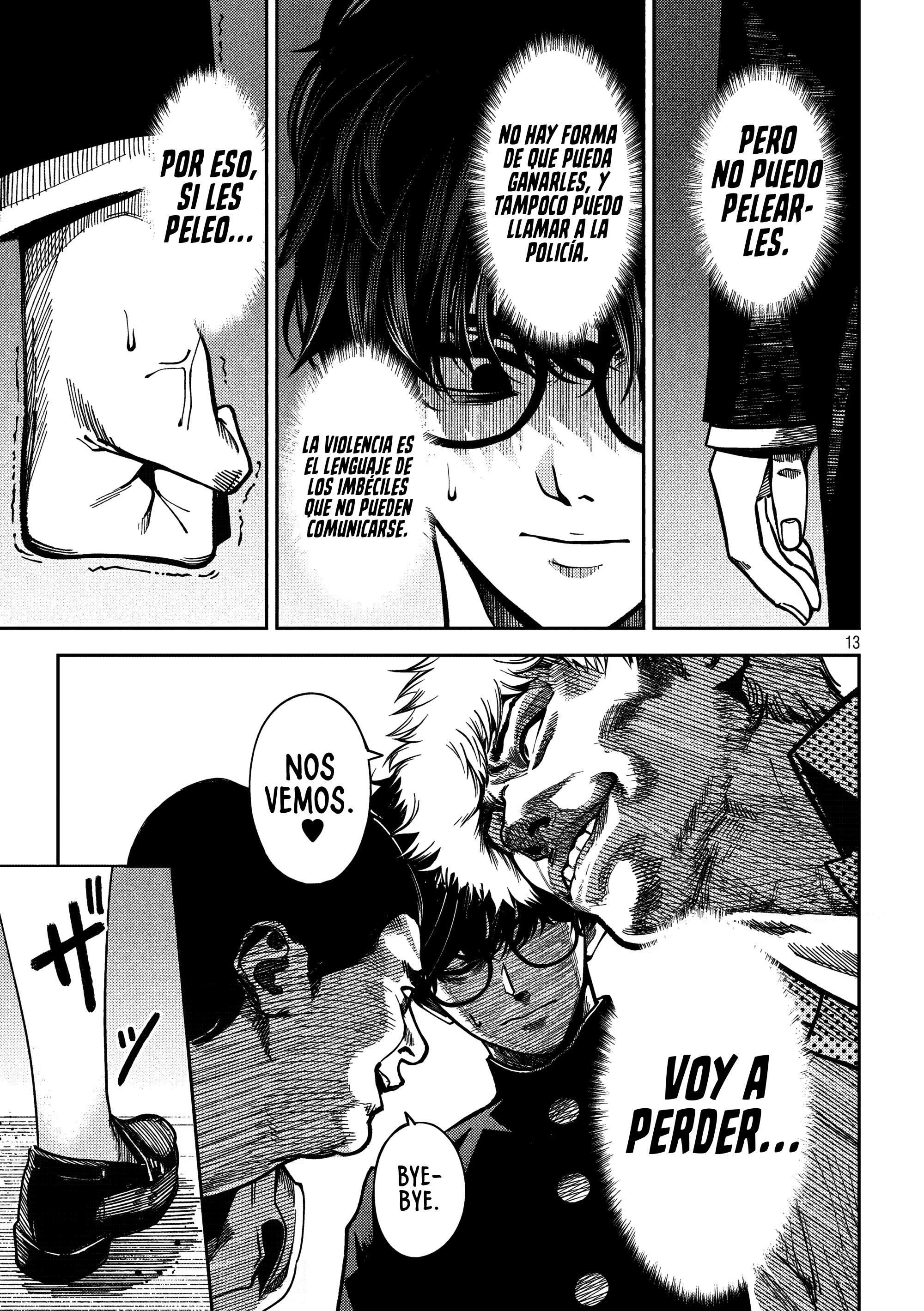 Bouryoku Banzai Capitulo 2: Una chica antisocial página 13
