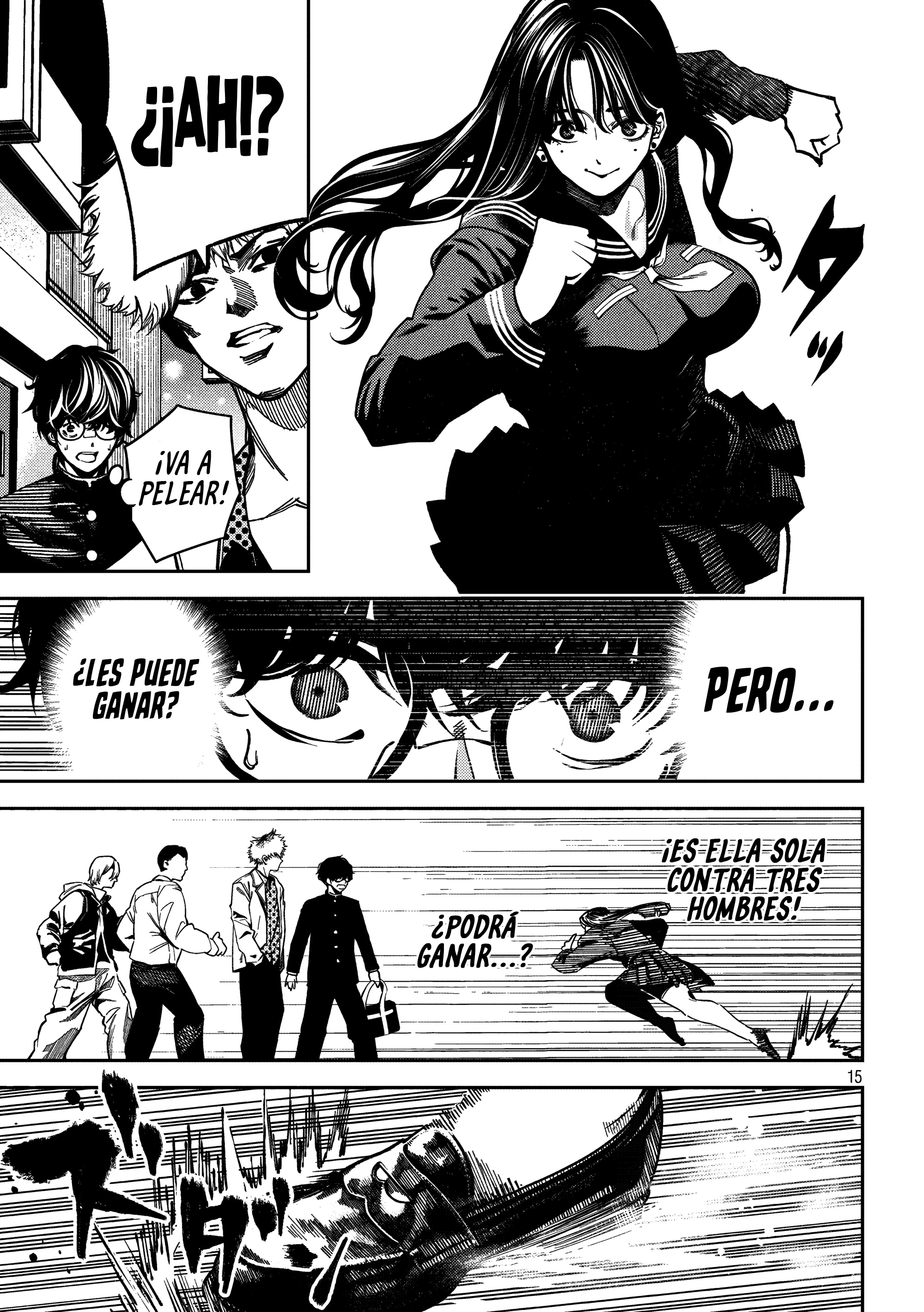 Bouryoku Banzai Capitulo 2: Una chica antisocial página 15