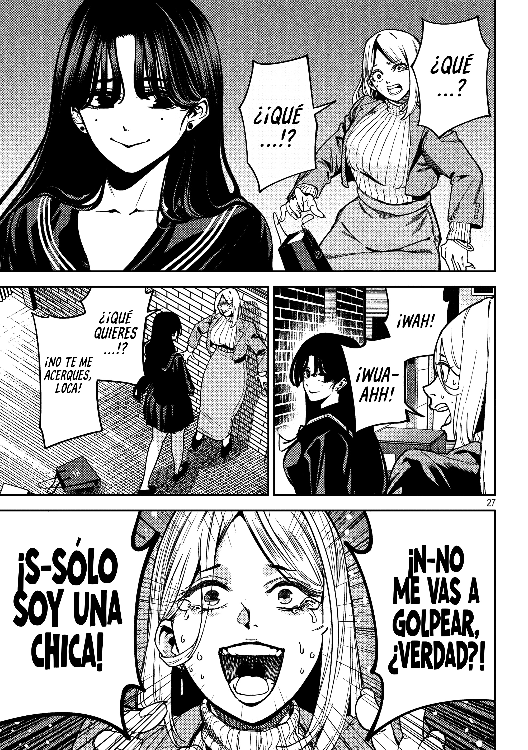 Bouryoku Banzai Capitulo 2: Una chica antisocial página 27