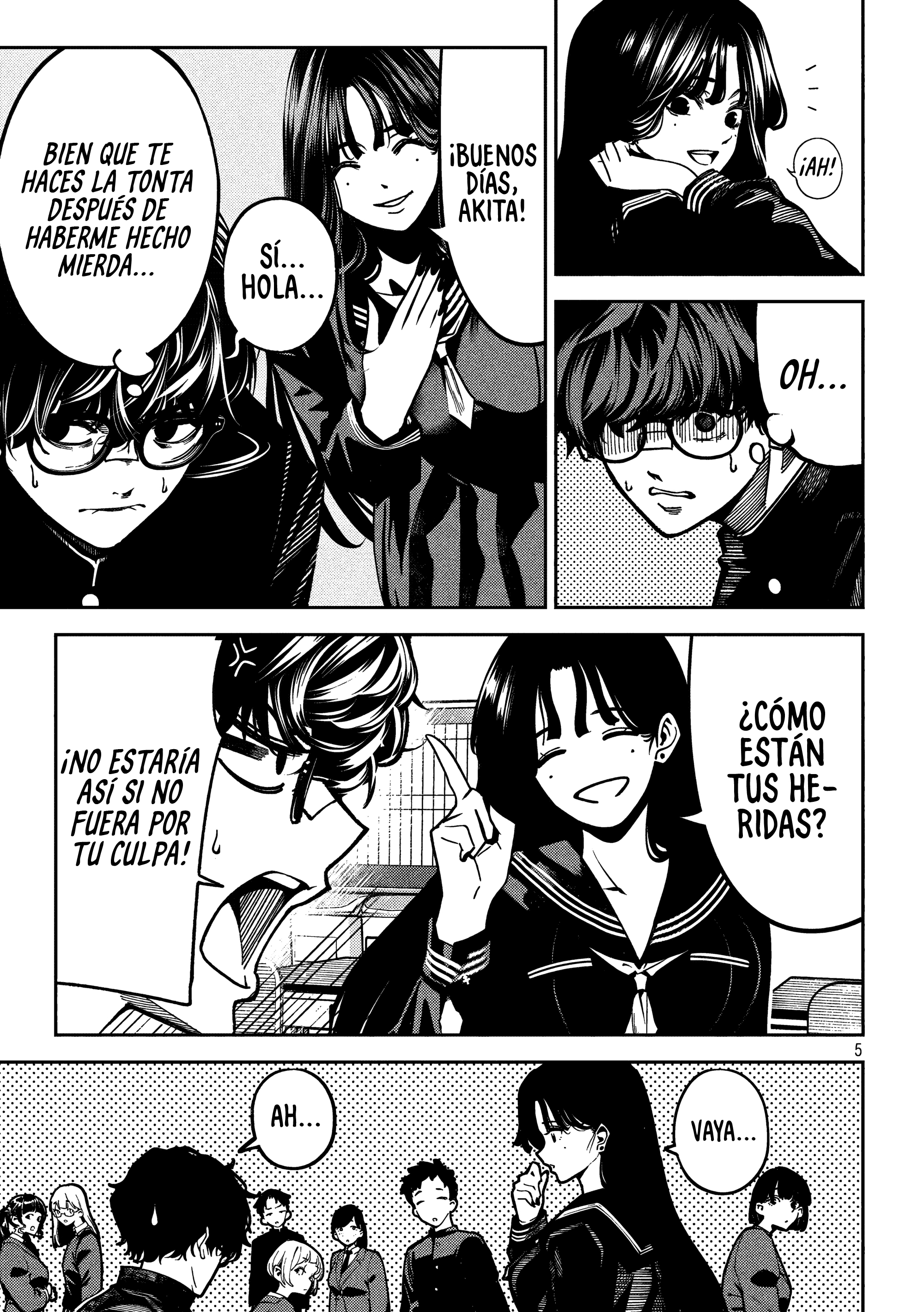 Bouryoku Banzai Capitulo 2: Una chica antisocial página 5