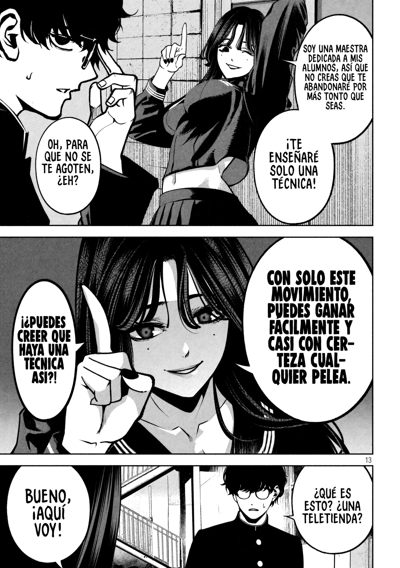 Bouryoku Banzai Capitulo 7: Maestra, alumno y técnica página 15