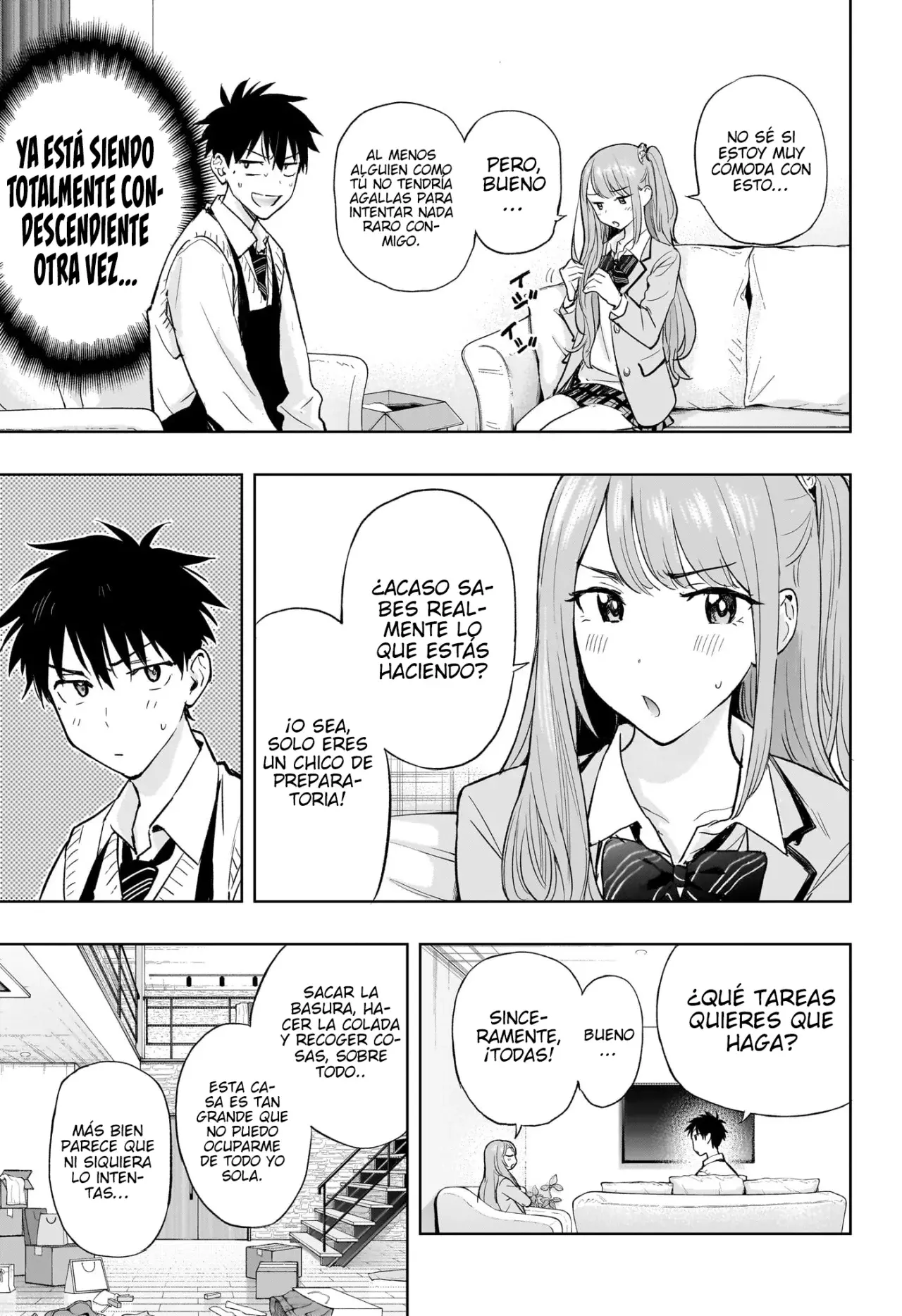 Hima-Ten! Capitulo 2: Comienza la limpieza de la casa página 6