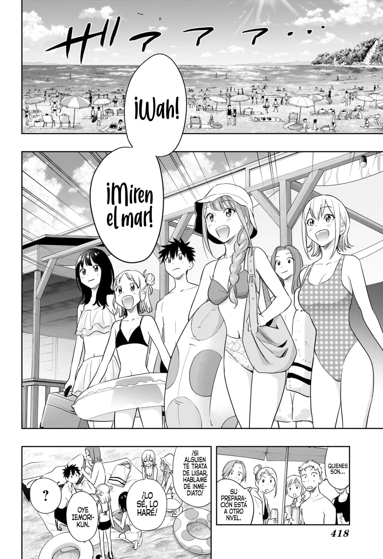 Hima-Ten! Capitulo 33: Las heroínas van a la playa. página 10