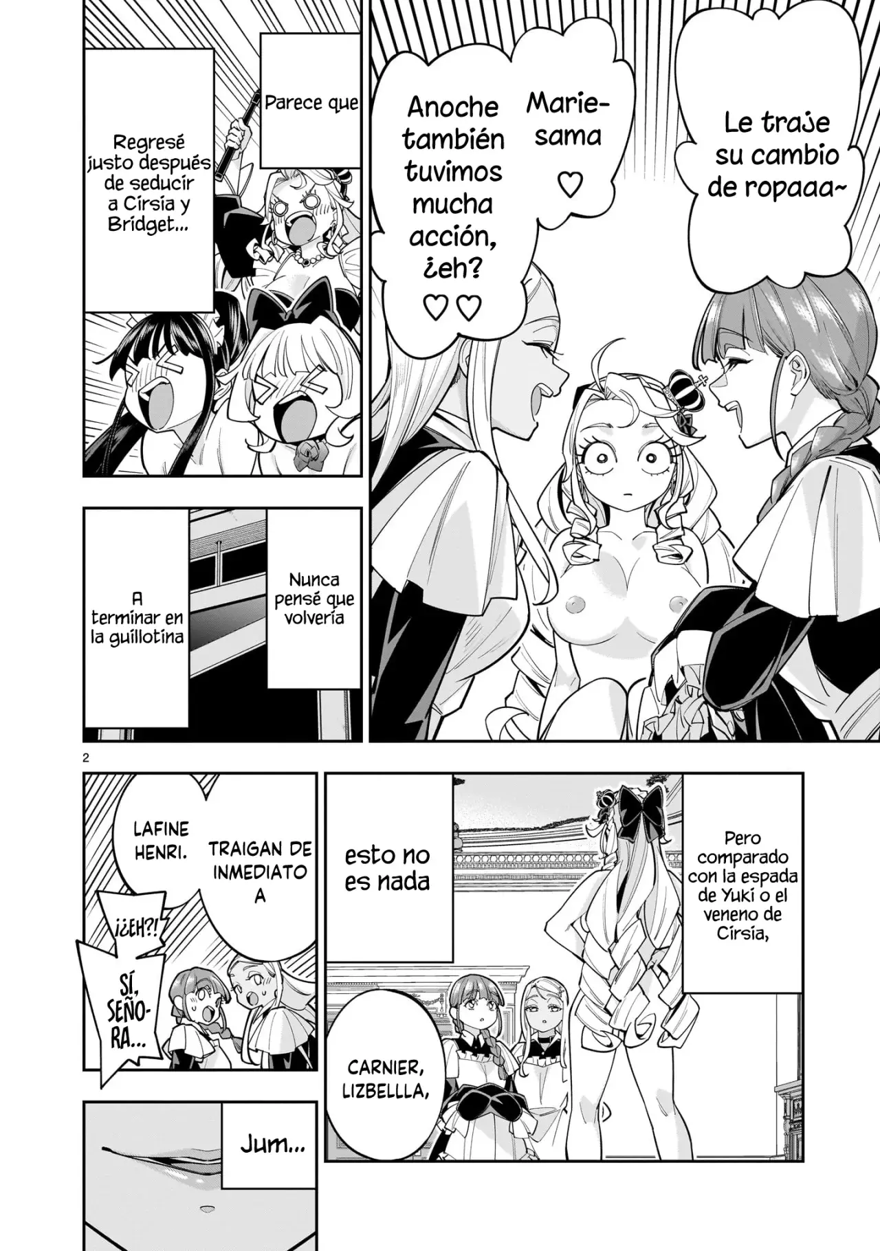 Shi ni Modori Oujo wa Ikinobiru Tameni Yuri Harem wo Tsukuru Koto ni Shita Capitulo 11 página 3