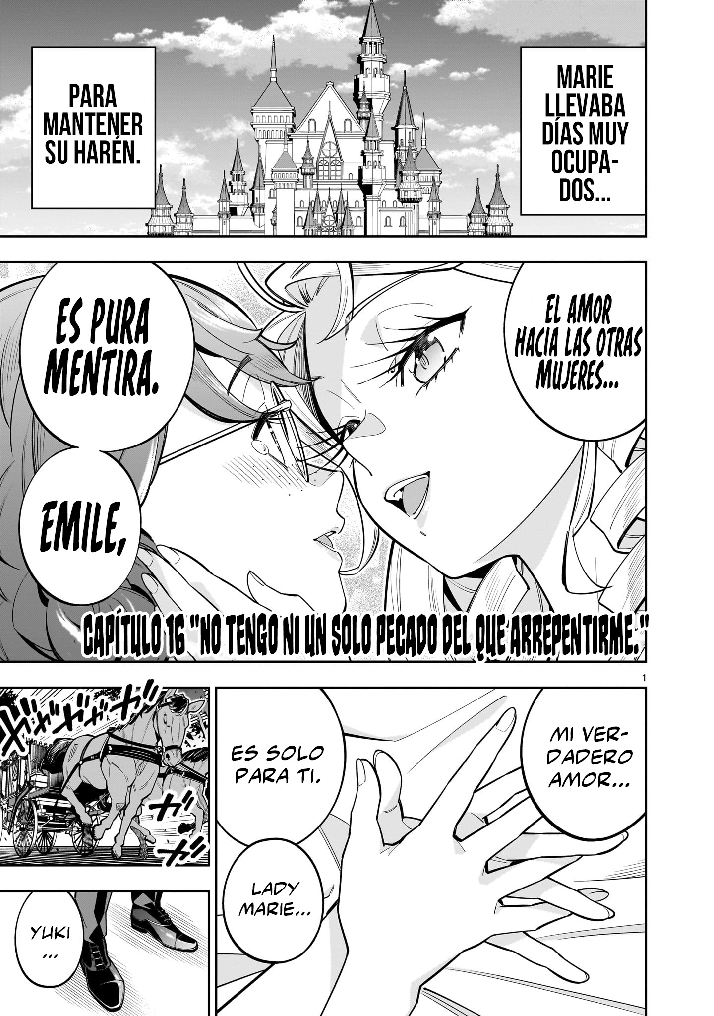 Shi ni Modori Oujo wa Ikinobiru Tameni Yuri Harem wo Tsukuru Koto ni Shita Capitulo 16 página 3