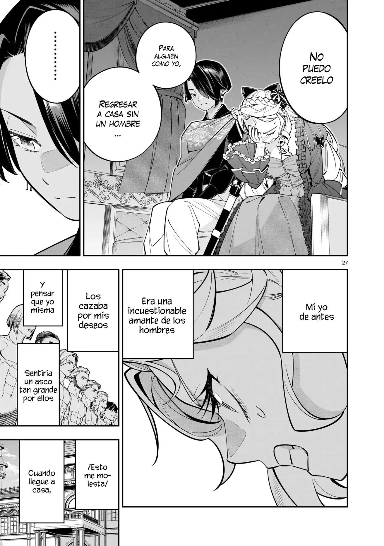 Shi ni Modori Oujo wa Ikinobiru Tameni Yuri Harem wo Tsukuru Koto ni Shita Capitulo 2: El desprecio hacia el cuerpo masculino es abrumador. página 28